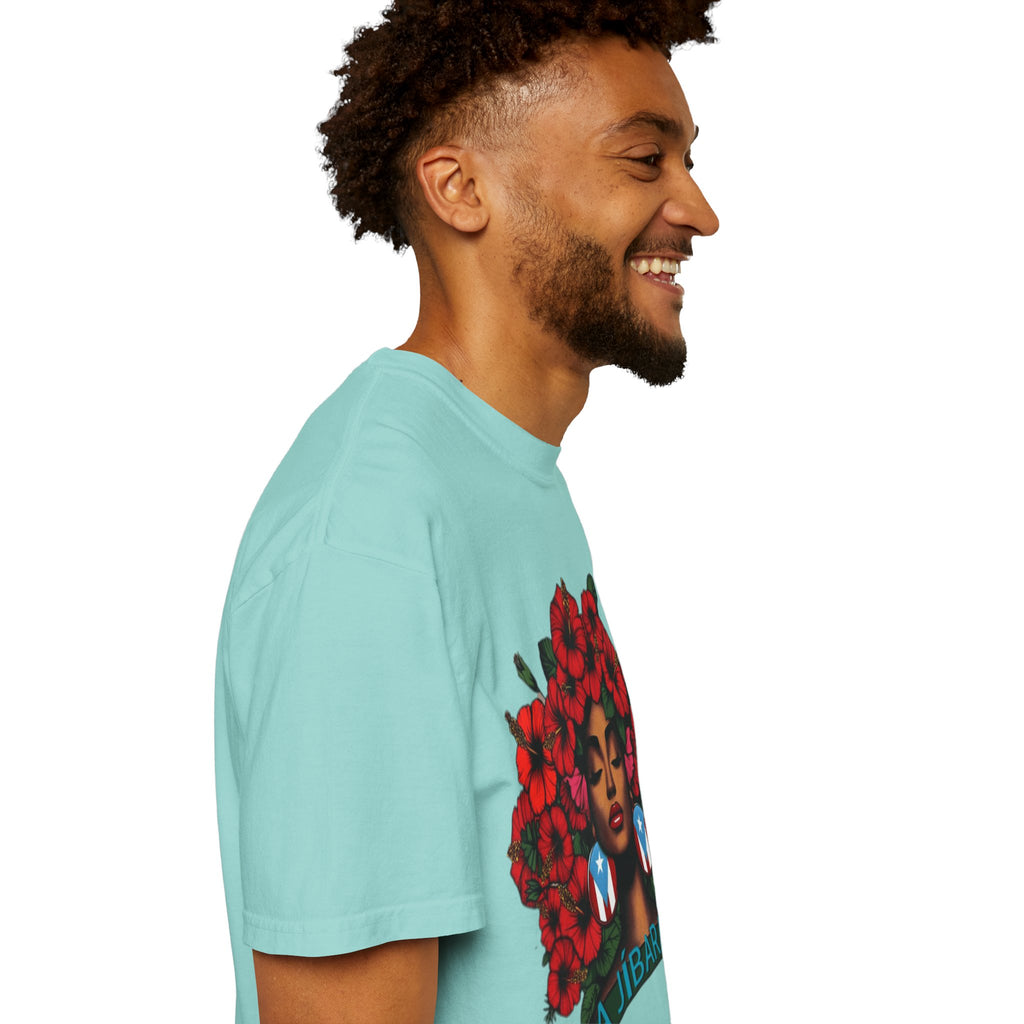 Puerto Rico Navidades T-Shirt — "La Jíbaraza" Floral Puerto Rican Pride Tee