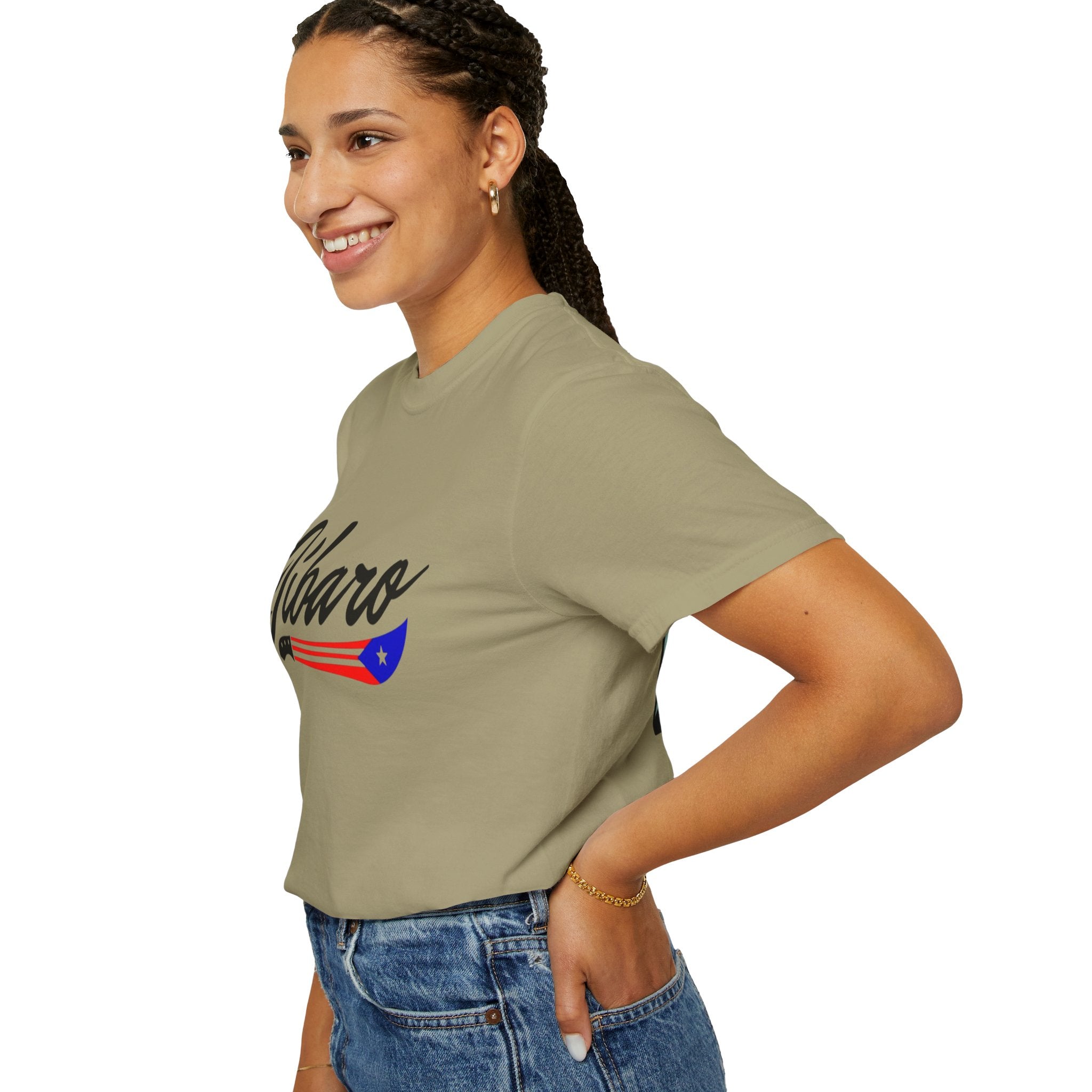 T-Shirt  "Jíbaro" Puerto Rican Heritage Tee (Back Machete  Sombrero de Paja Design) Puerto Rico’s Navidades