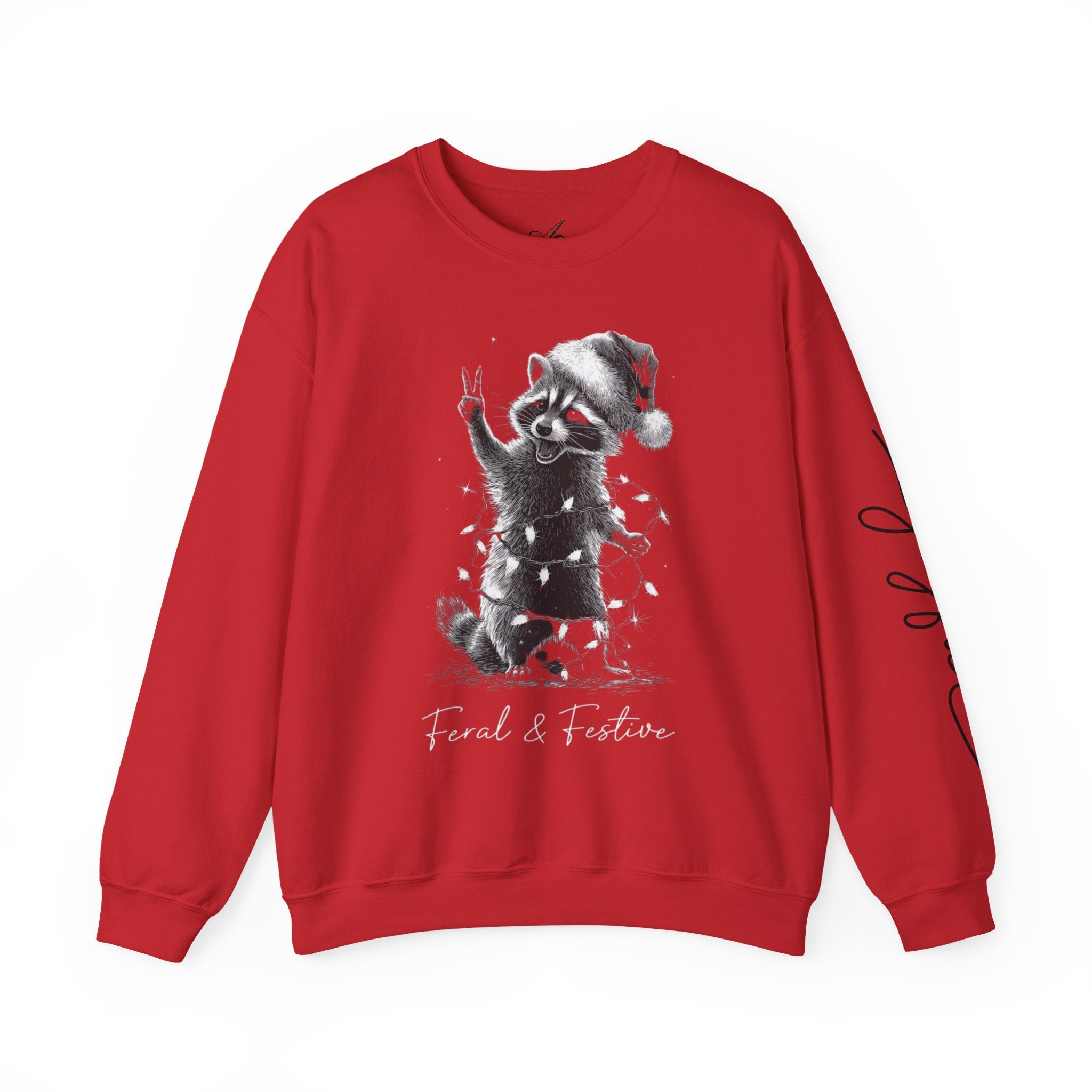 Holiday Raccoon Crewneck Sweatshirt Christmas Tshirts and sweaters,