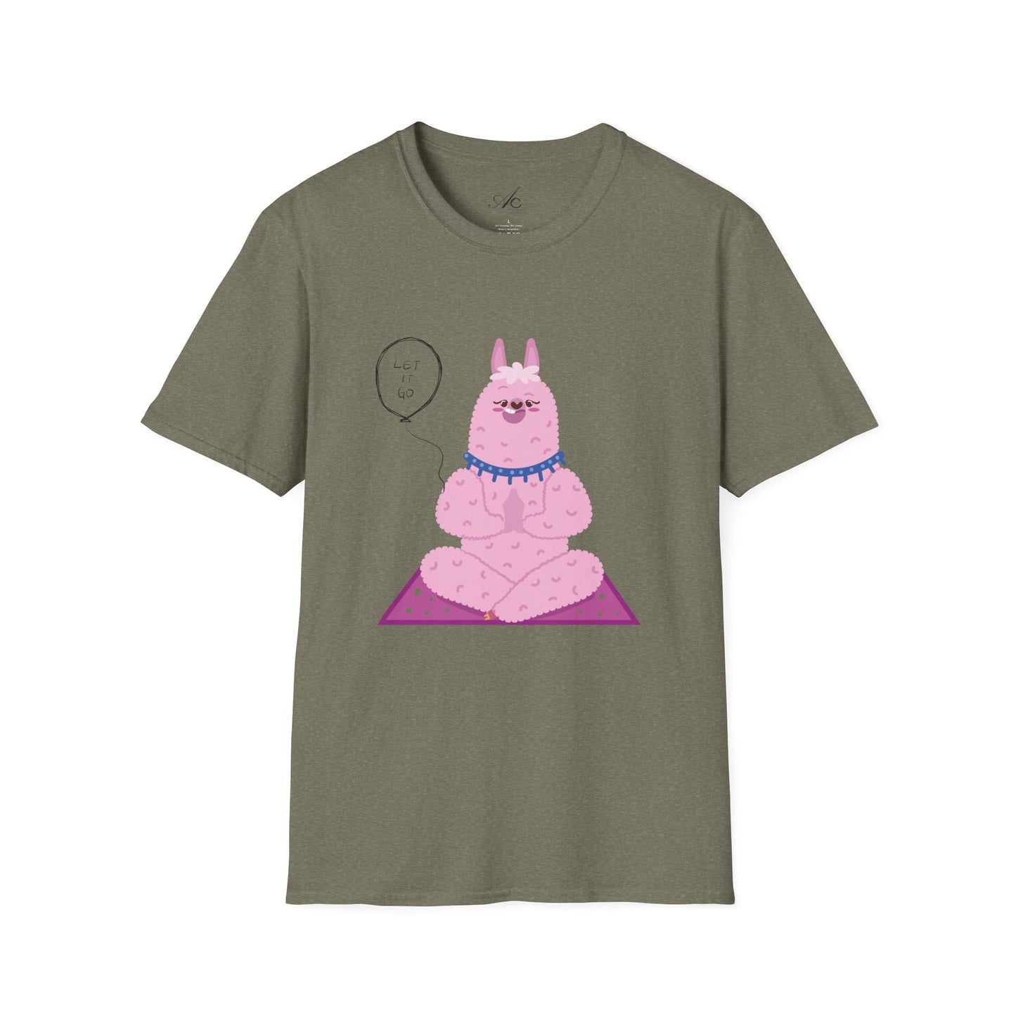 ✨ Let your outfit reflect your inner peace. Meditating Bunny T-Shirt, Softstyle Tee for Relaxation, Chill Vibes Apparel, Perfect Gift for Yoga Lovers, Cute Animal Graphic Tee