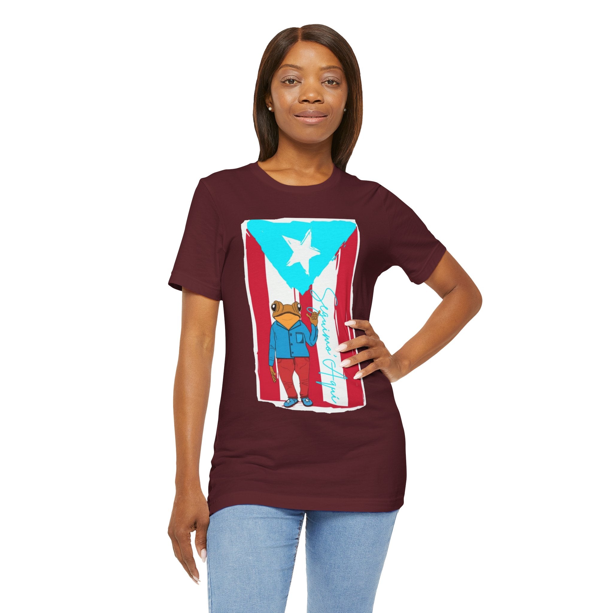 Puerto Rican Coqui Flag T‑Shirt  Boricua Pride Tee