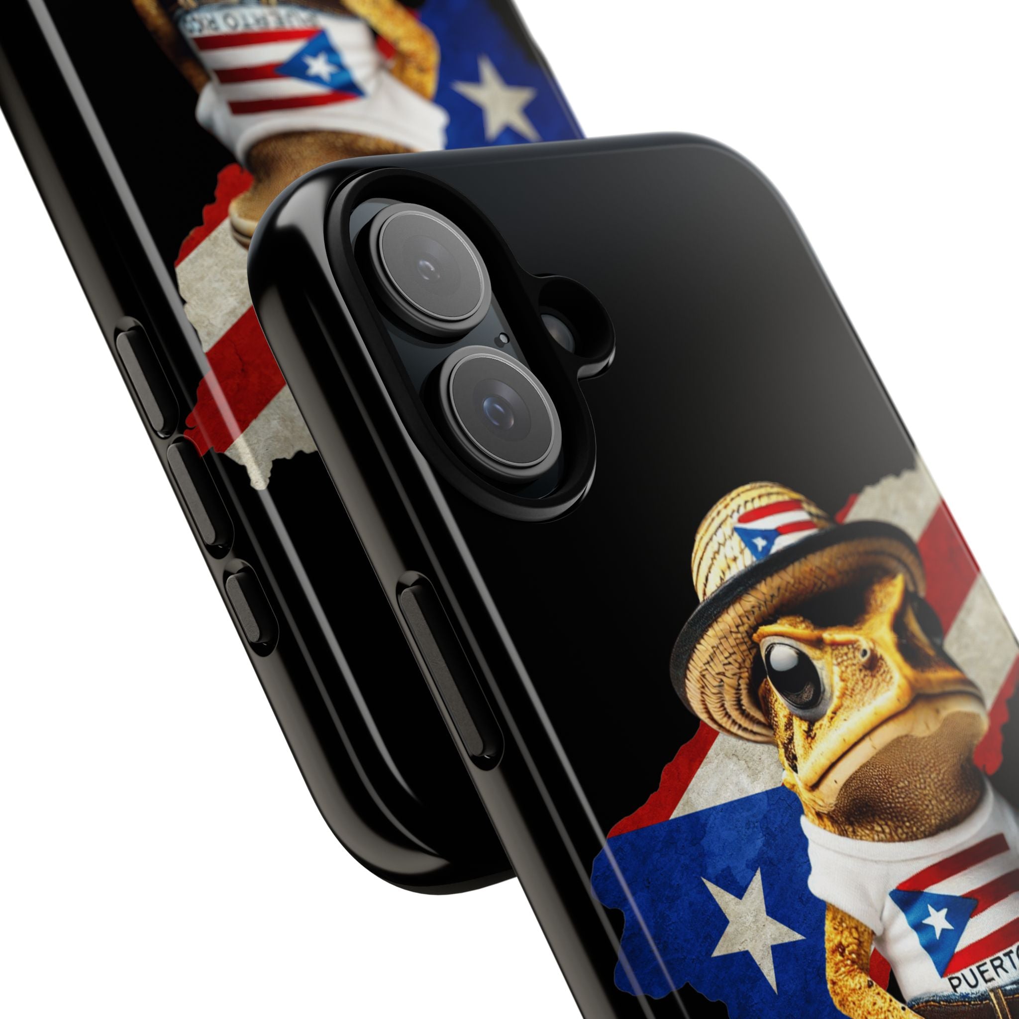 Puerto Rican Frog Tough Phone Case  Puerto Rico Flag Patriotic Protective Case