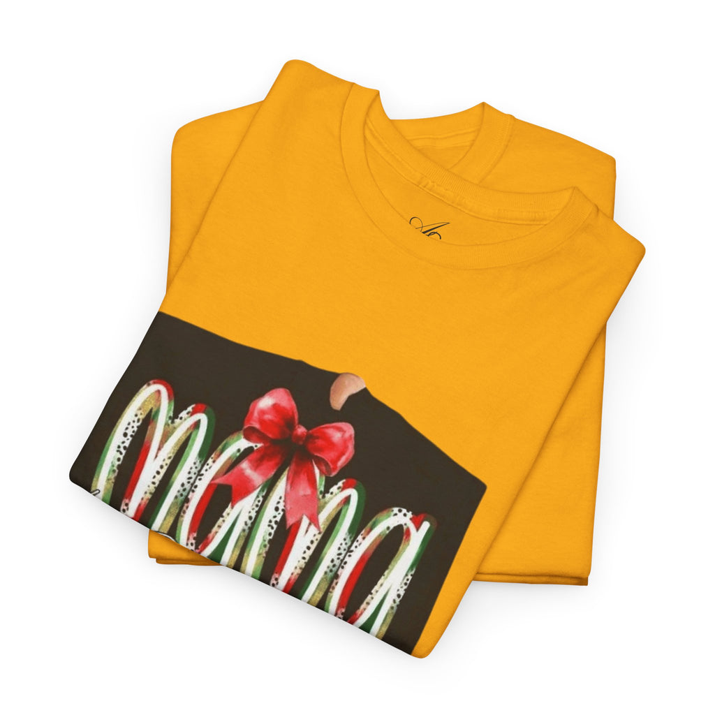 Festive Mama Tee, Cozy Holiday Shirt, Gift for Mom, Christmas T-Shirt, Unisex Cotton Tee