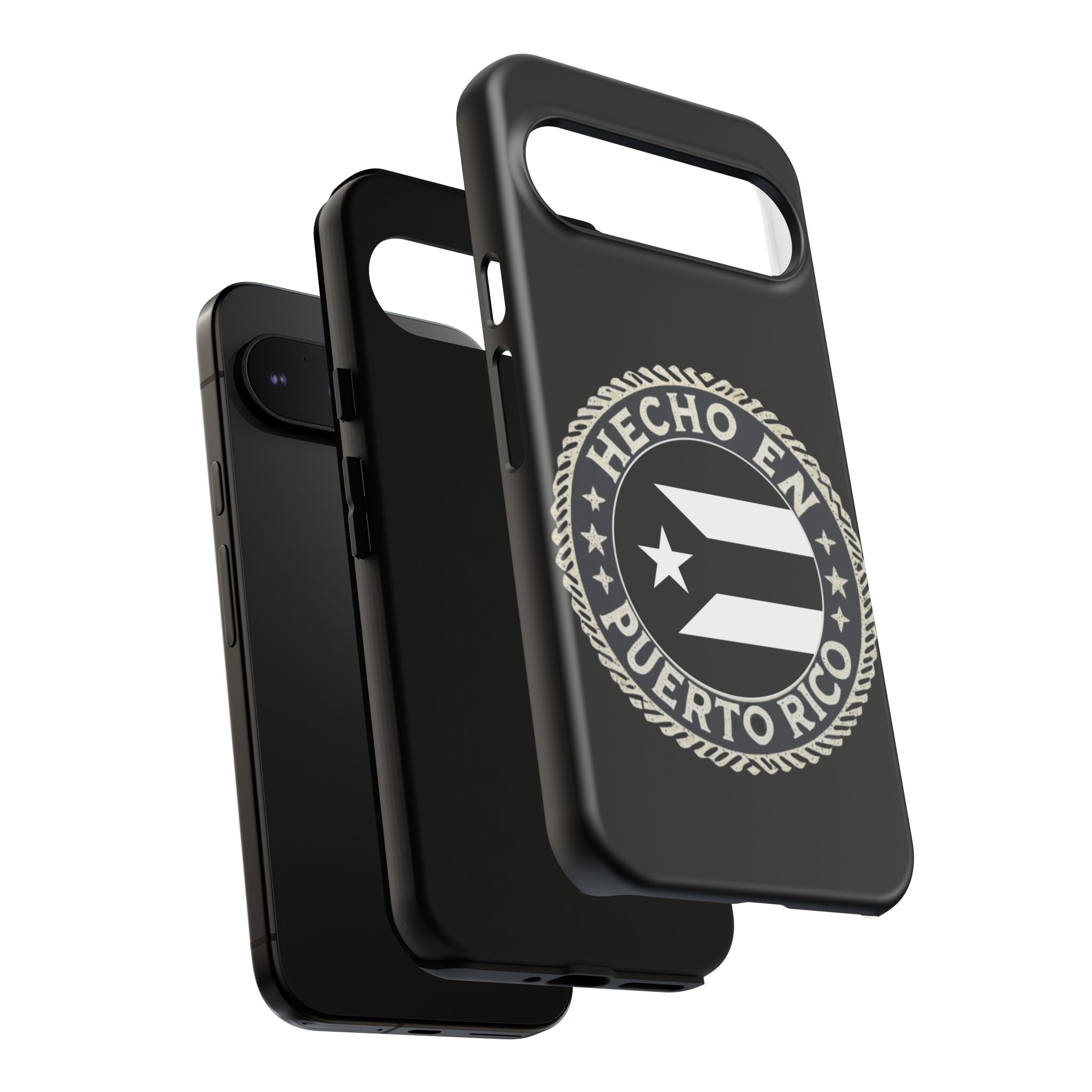 Hecho en Puerto Rico Phone Case  Puerto Rican Flag Emblem Tough Protective Cover