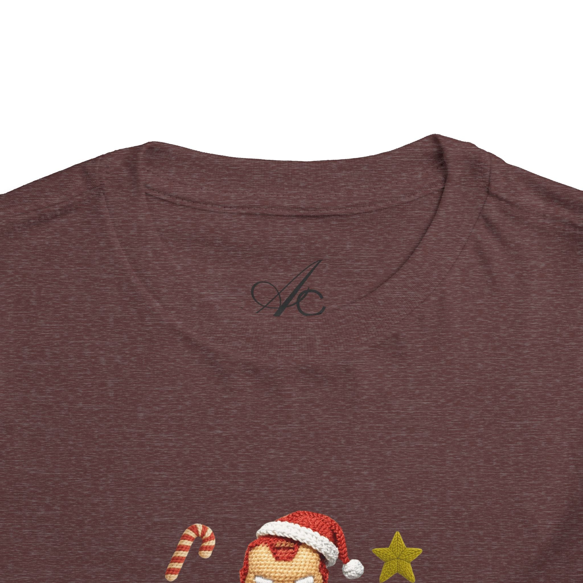 Toddler Tee  Cute Stacked Superhero Christmas Pile christmas kids collection