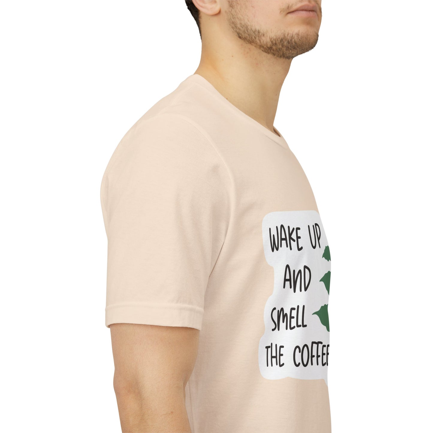 Wake Up and Smell the Coffee Tee  Coffee Plant Graphic T-Shirt