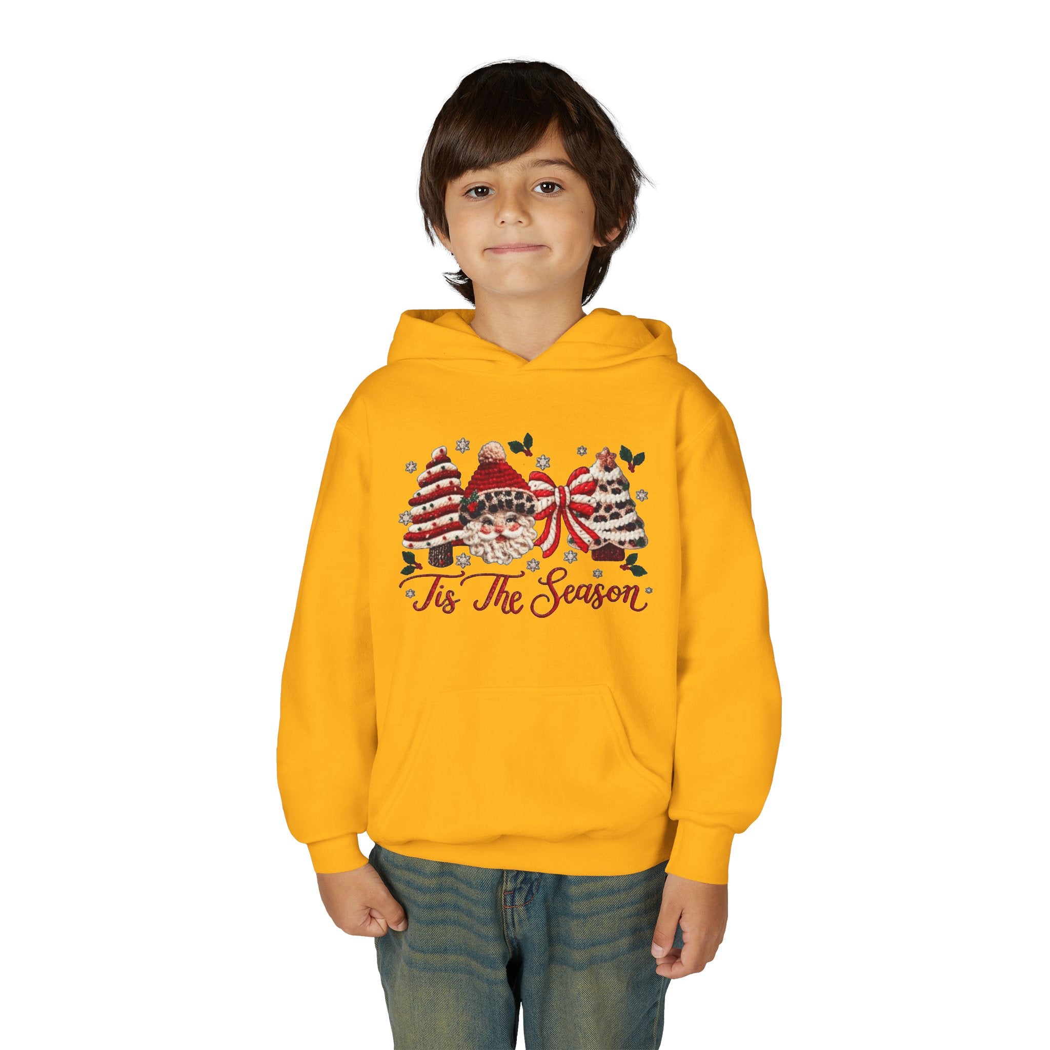 Youth Hoodie  Grinch Christmas Scene with 'Maybe Christmas' Quote