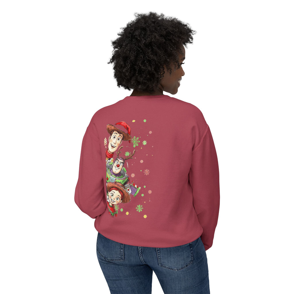 Christmas Toy Cowboy Crewneck Sweatshirt  Festive Woody & Friends Holiday Sweatshirt Cartoon Christmas T-shirts and Sweaters