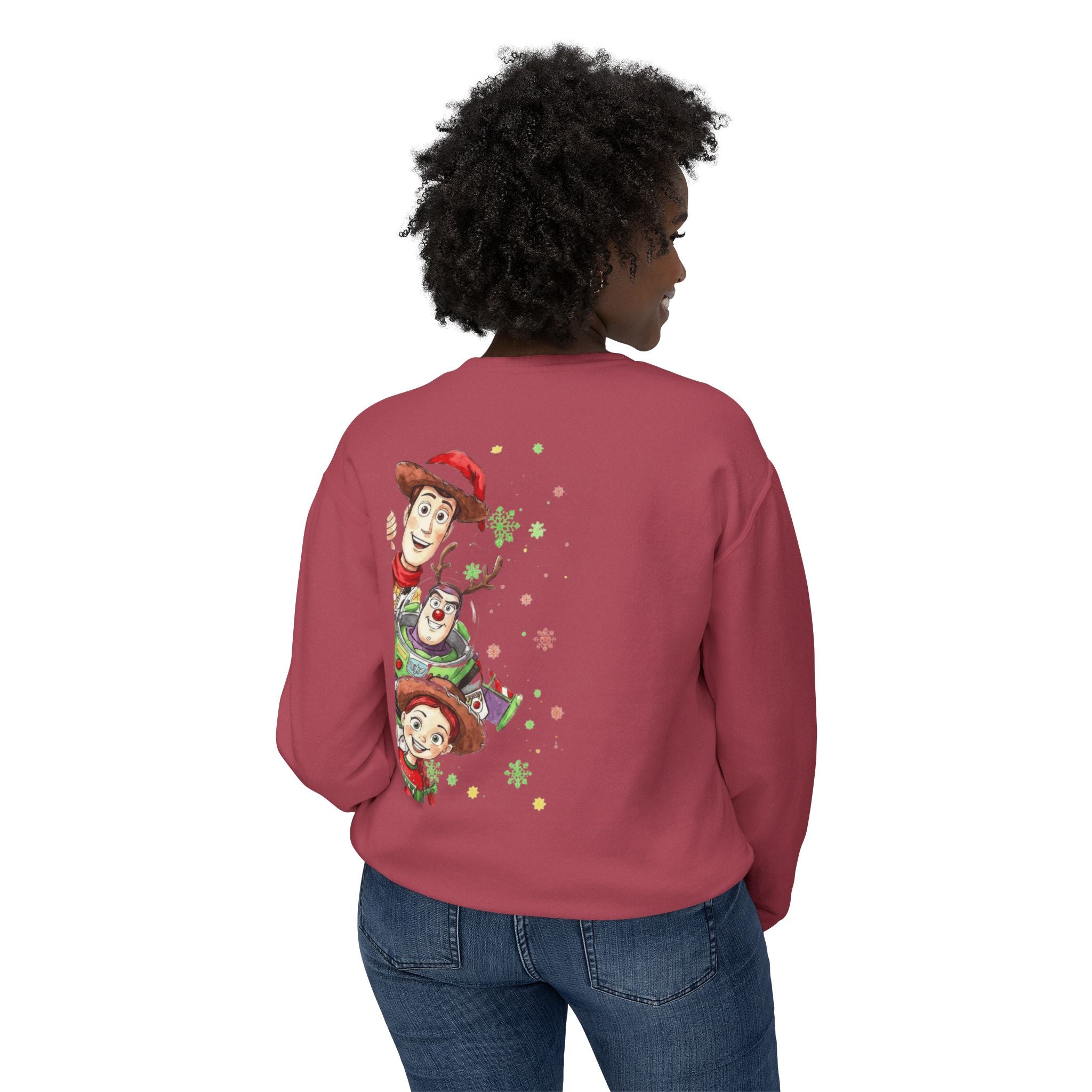 Christmas Toy Cowboy Crewneck Sweatshirt  Festive Woody & Friends Holiday Sweatshirt Cartoon Christmas T-shirts and Sweaters