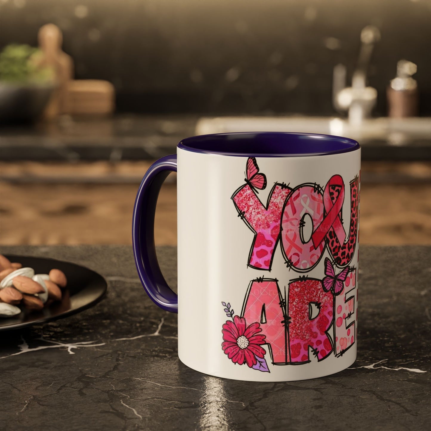 Cancer Hope Collection Empowering Inspirational Mug for Breast Cancer Awareness