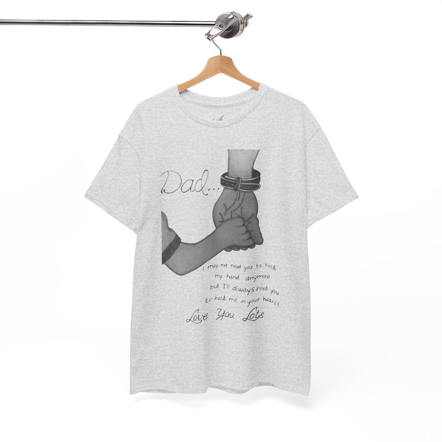 Heartfelt Dad Tee, Perfect Gift for Father's Day, Casual Wear, Family Bonding, Unisex Cotton Shirt, Thoughtful Keepsake