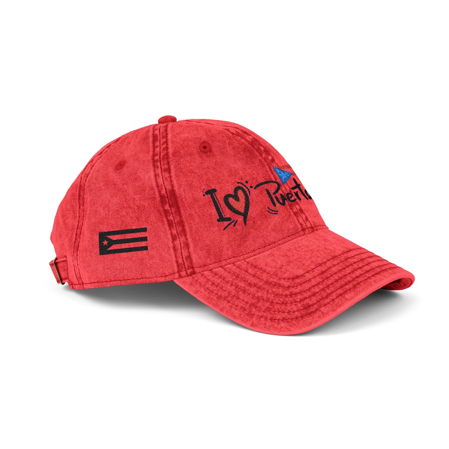 Puerto Rico Accessories Boricua Apparel Outdoor Adventure Hat, Gift for Hikers, Campers, Casual Style, Unisex Red Cap