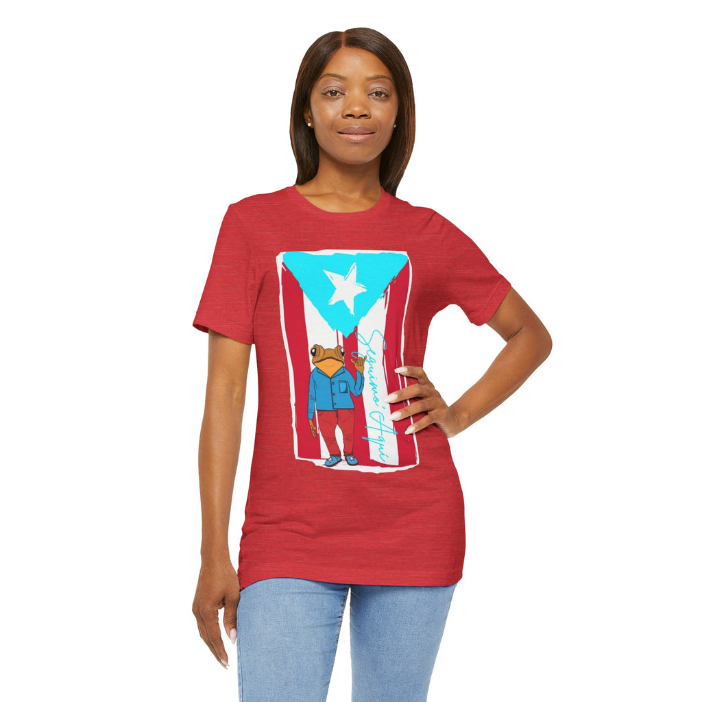 Puerto Rican Coqui Flag T‑Shirt  Boricua Pride Tee