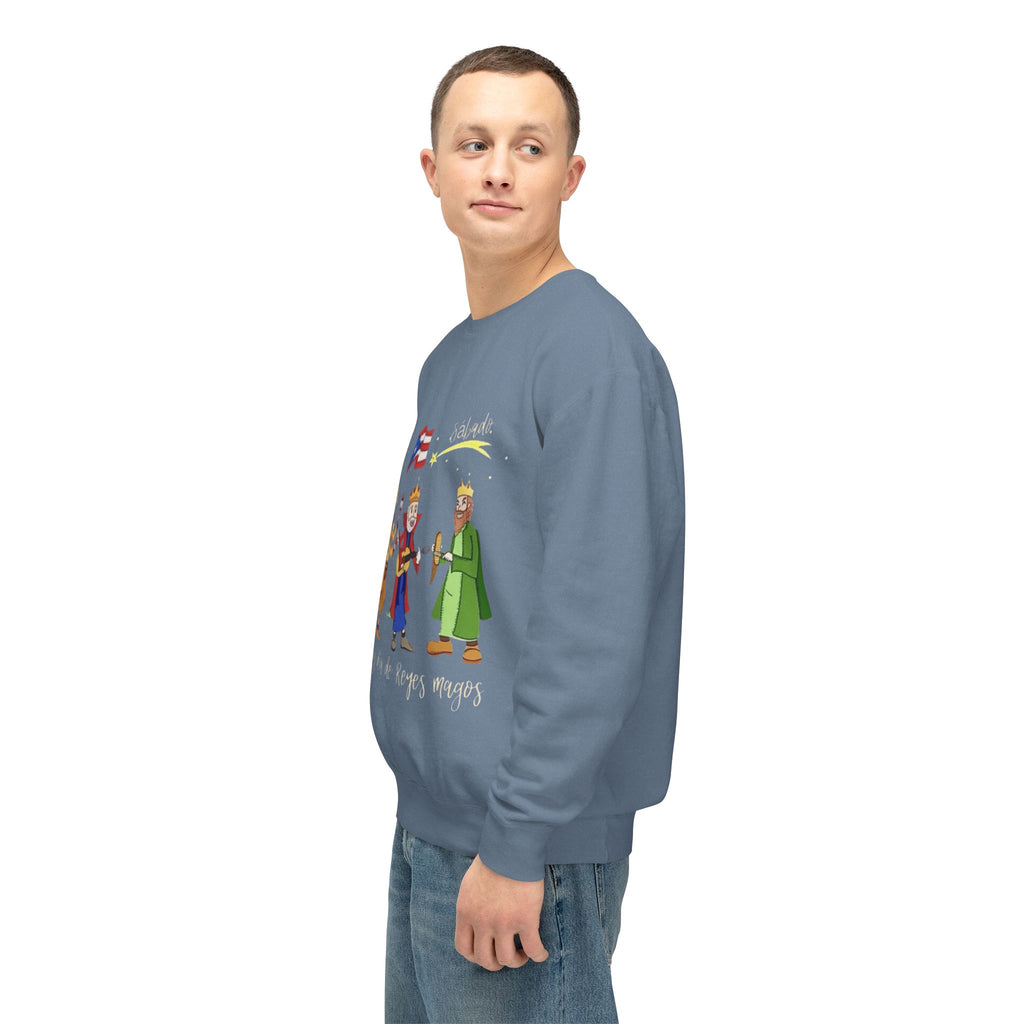 Three Kings Sweatshirt  'Feliz Día De Los Reyes Magos' Holiday Crewneck Christmas T-shirts and sweaters