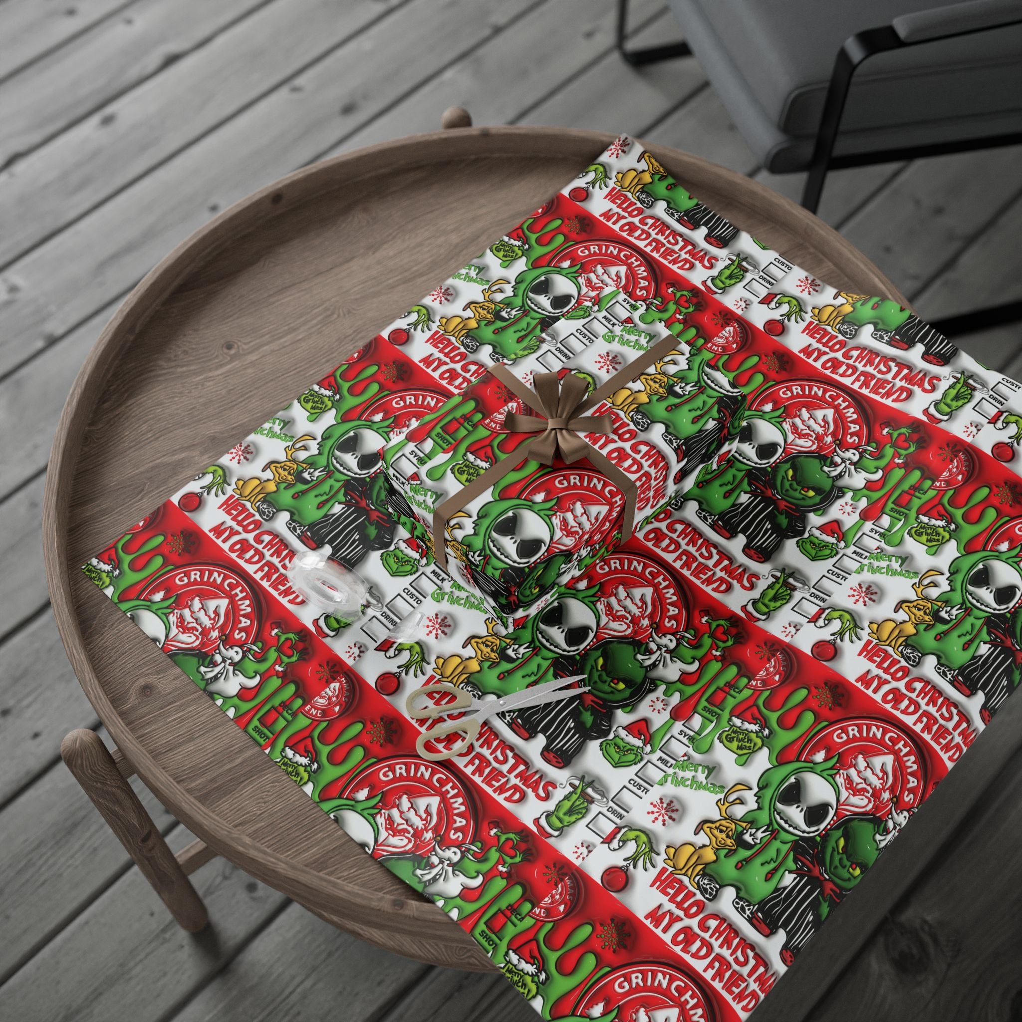 Festive Wrapping Paper – Whimsical Holiday Gift Wrap | Christmas Paper Roll | Fun & Unique Gift Packaging