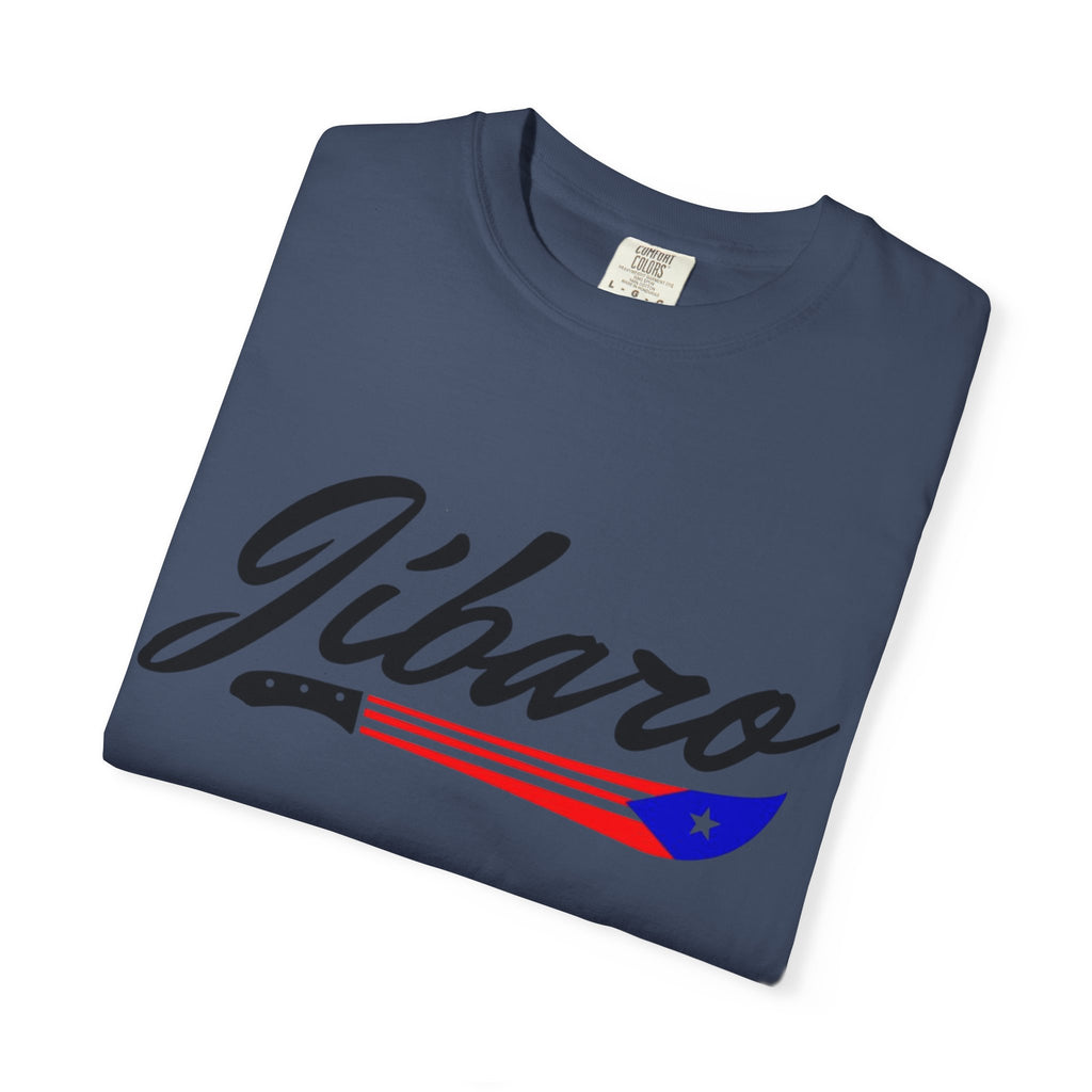 T-Shirt  "Jíbaro" Puerto Rican Heritage Tee (Back Machete  Sombrero de Paja Design) Puerto Rico’s Navidades