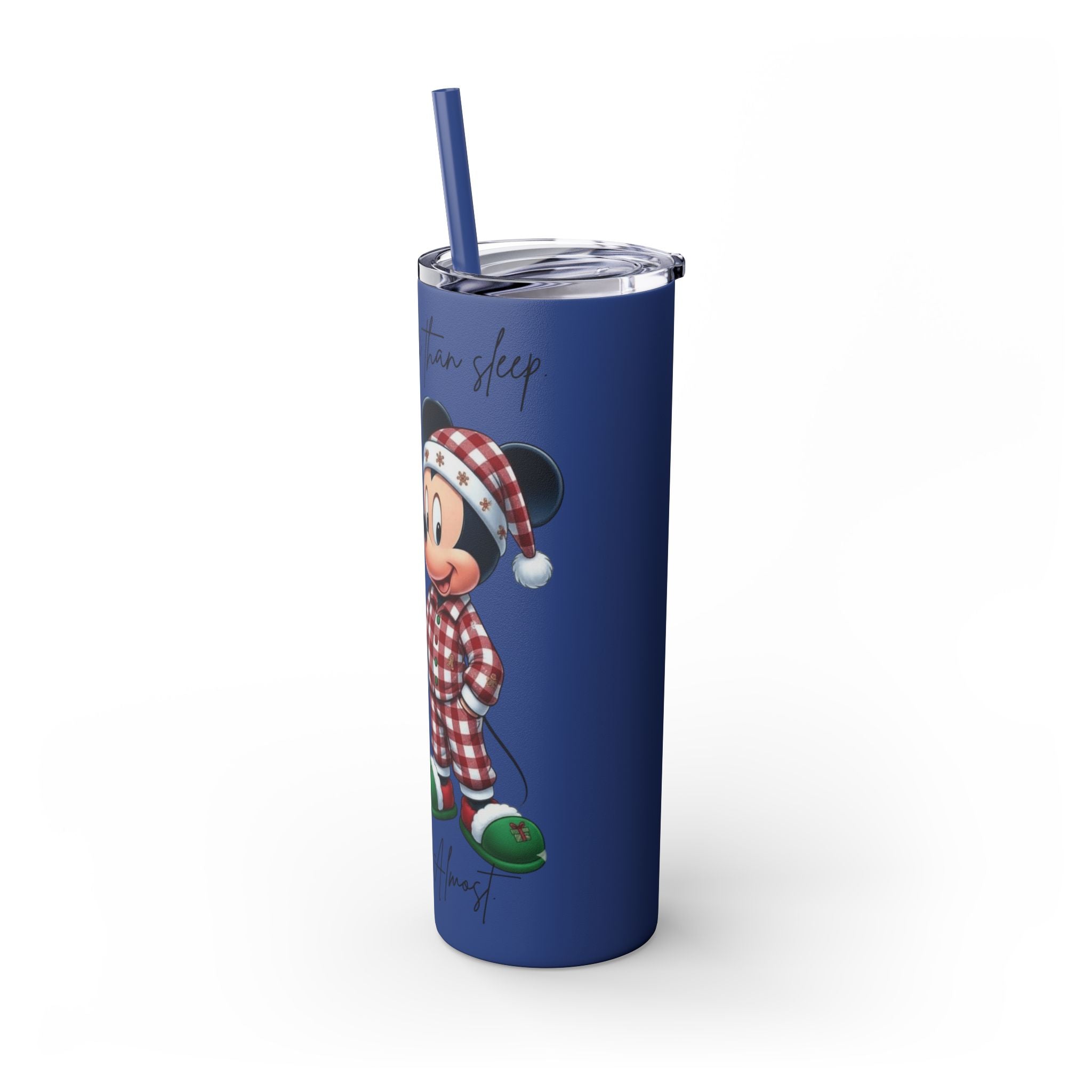 I Love You More Than Travel Tumbler — 20oz Skinny Cup with Straw