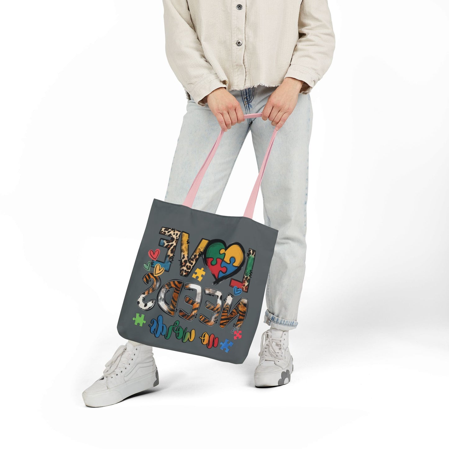 Colorful Love Needs Tote Bag