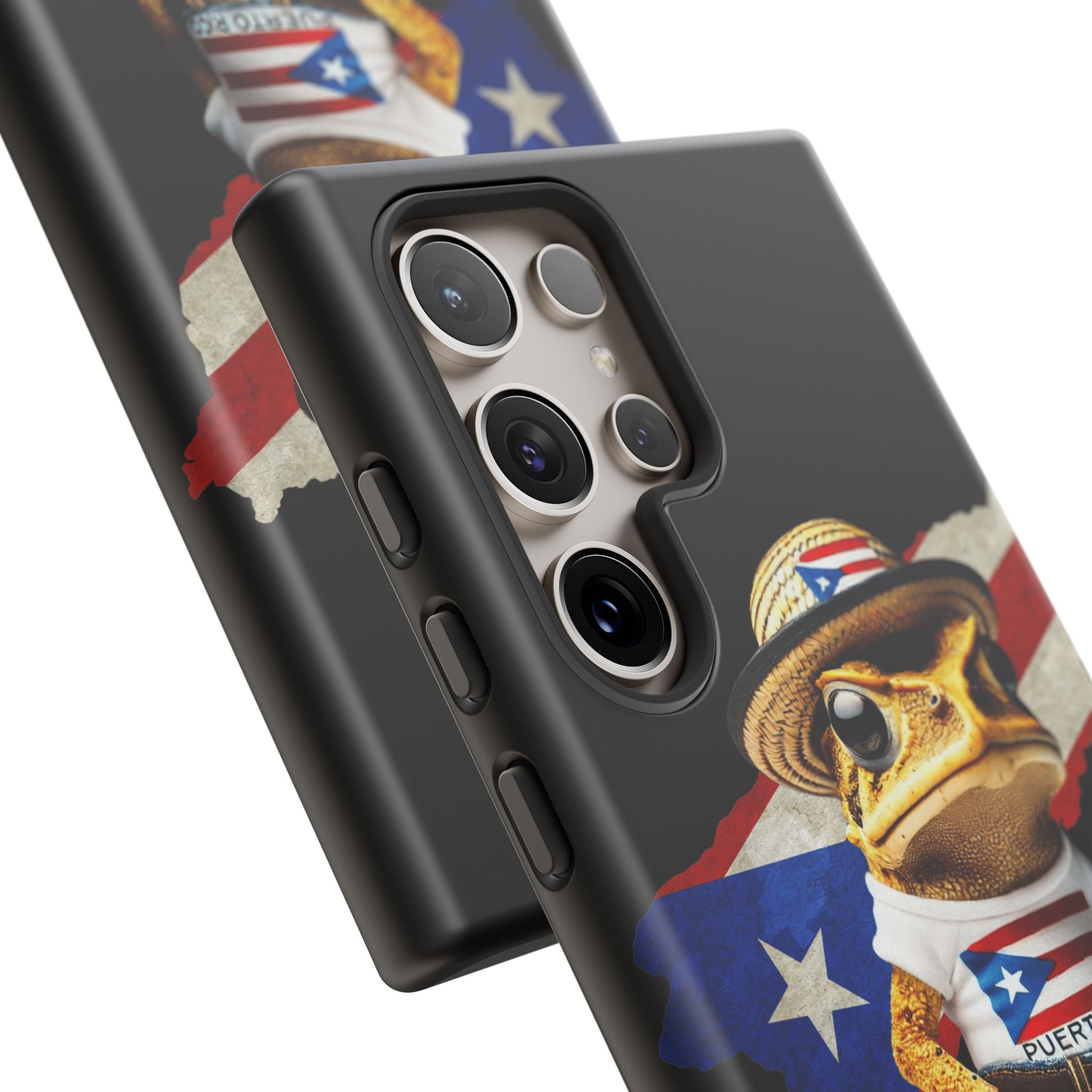 Puerto Rican Frog Tough Phone Case  Puerto Rico Flag Patriotic Protective Case