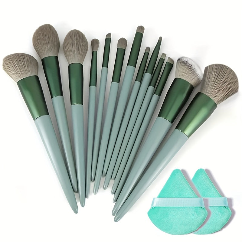 15Pcs Makeup Brush Set Soft Fluffy Professional Cosmetic Foundation Powder Eyeshadow Kabuki Blending Make Up Brush Beauty Tool Ideal For Makeup Beginner And Artist