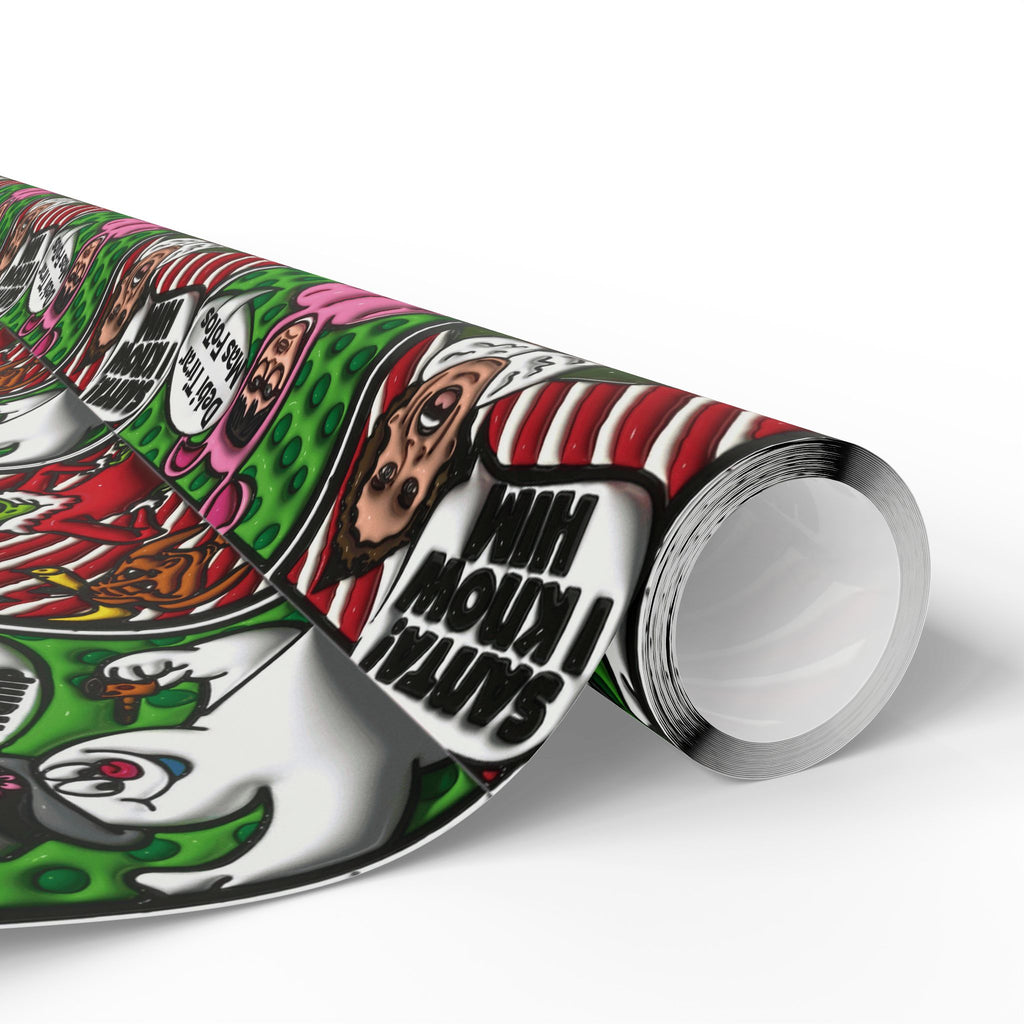 Christmas Wrapping Paper Roll — Santa’s Favorite Pattern Holiday Gift Wrap Puerto Rico Wrapping Paper – Cultural Gift Wrap | Boricua Heritage Design