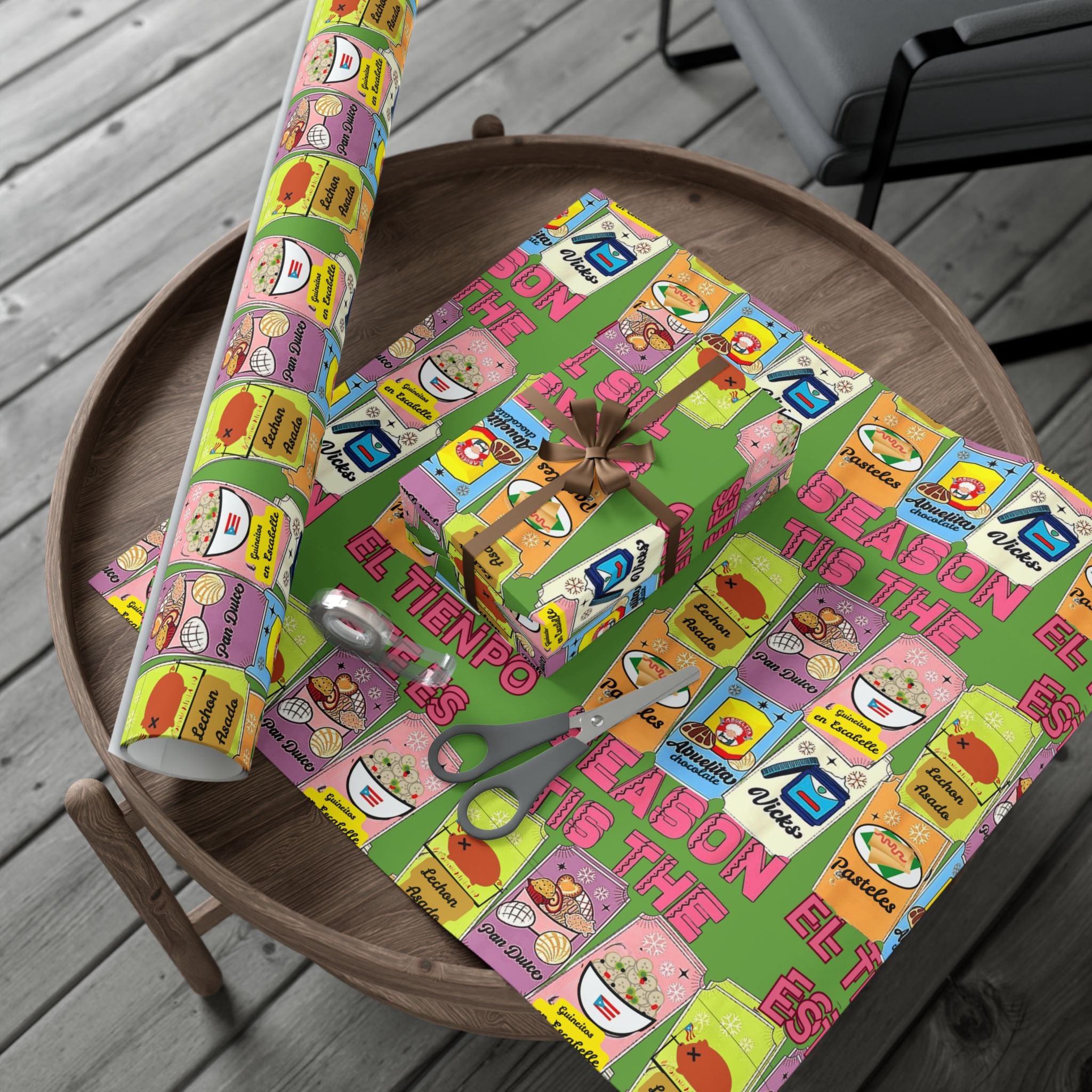 Puerto Rico Wrapping Paper – Cultural Gift Wrap | Boricua Heritage Design | Holiday & Celebration Gift Packaging