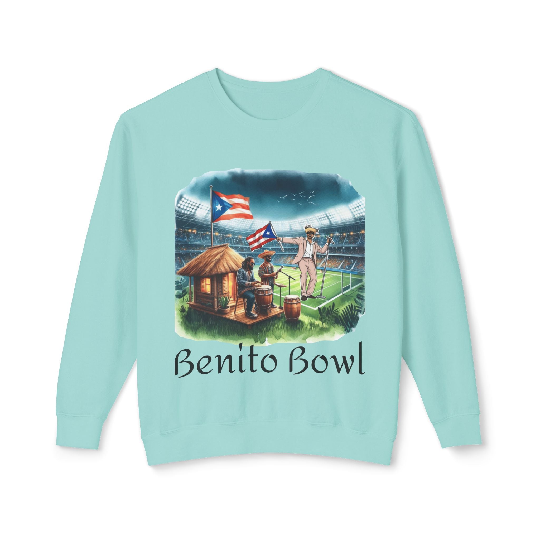 Benito Bowl Sweatshirt  Puerto Rican Tailgate SuperBowl Crewneck