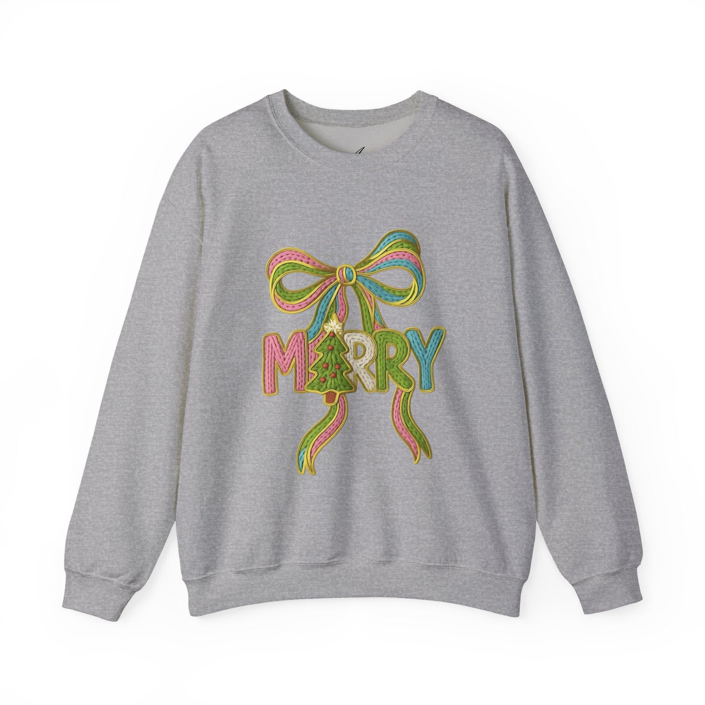 Festive Holiday Designs and Quotes Candy Christmas Tree Sweatshirt — Holiday Candyland Crewneck