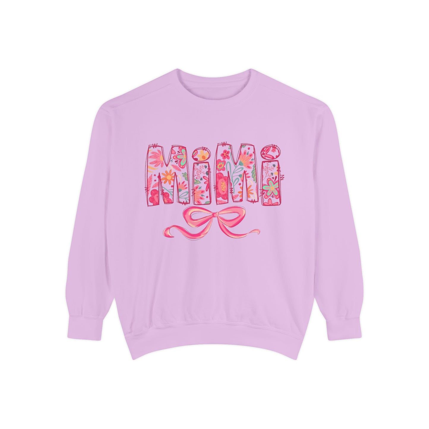 Mama Floral Sweatshirt  Pink Floral 'MAMA' Design with Bow