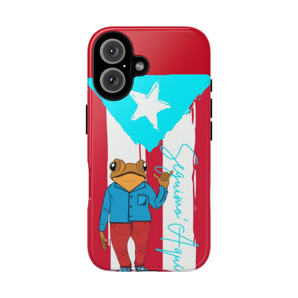 Puerto Rican Flag Frog Design ("Señorita Hops")Phone Case Isla del Encanto Phone Case – Puerto Rican Style
