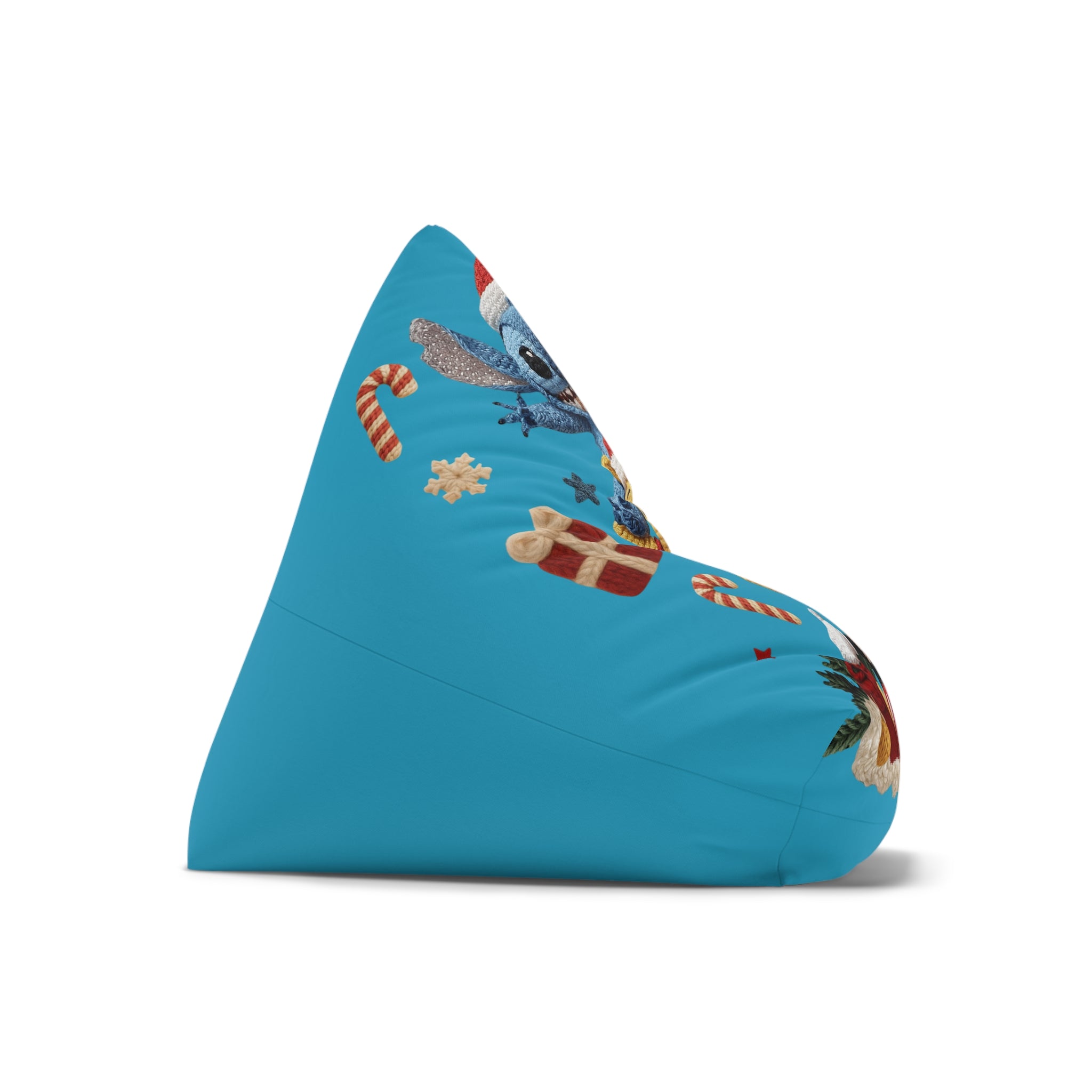 Bean Bag Cover — Festive Disney Holiday Stitch & Winnie the Pooh Design