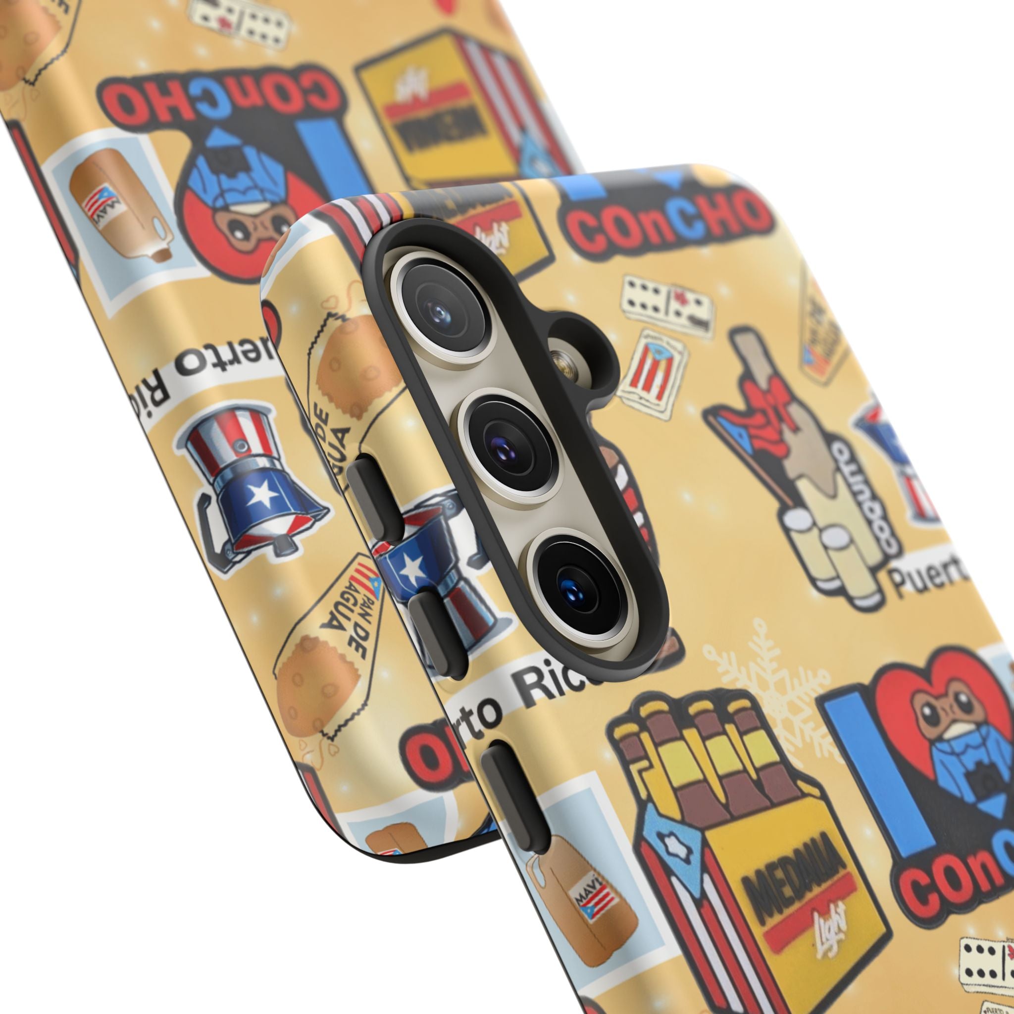 Puerto Rico Sticker Collage Tough Case  ‘I  Concho’ Pattern Phone Case