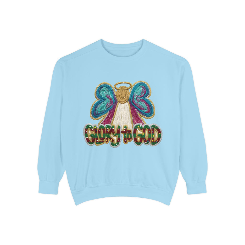 Glory to God Angel Sweatshirt Christmas Holiday Collection  Festive T-Shirt & Sweater