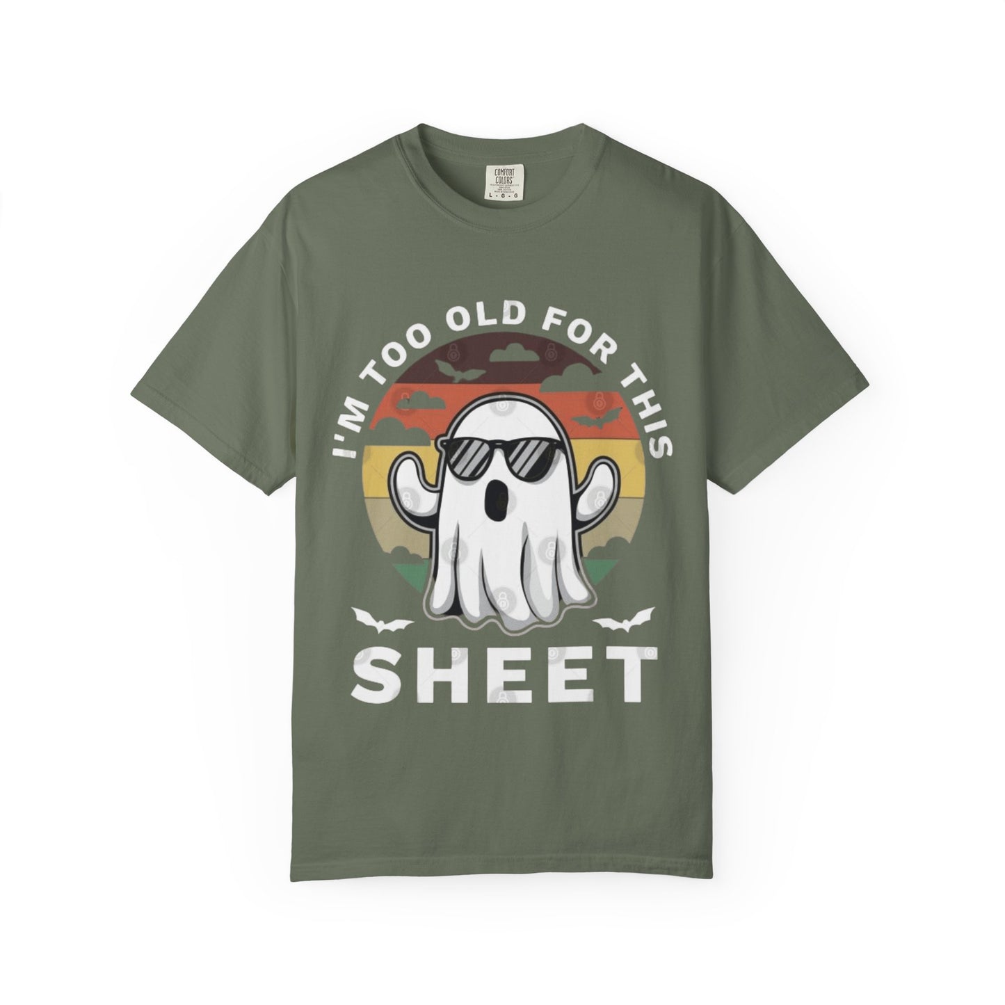 Ghostly Humor Unisex T-Shirt, Relaxed Vintage Tee, Halloween Apparel, Fun Gift, Casual Outfit, Quirky Statement Shirt, Ghost Sheet T-shirt