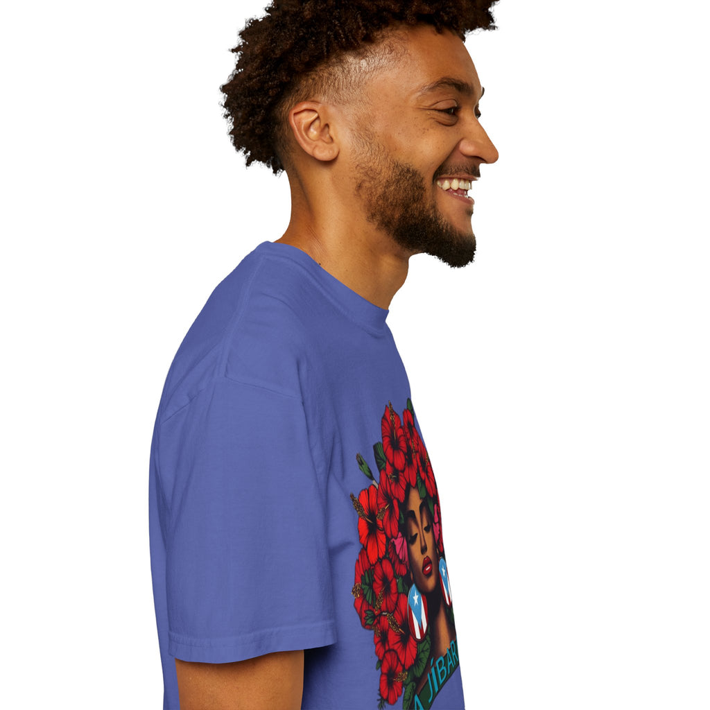 Puerto Rico Navidades T-Shirt — "La Jíbaraza" Floral Puerto Rican Pride Tee