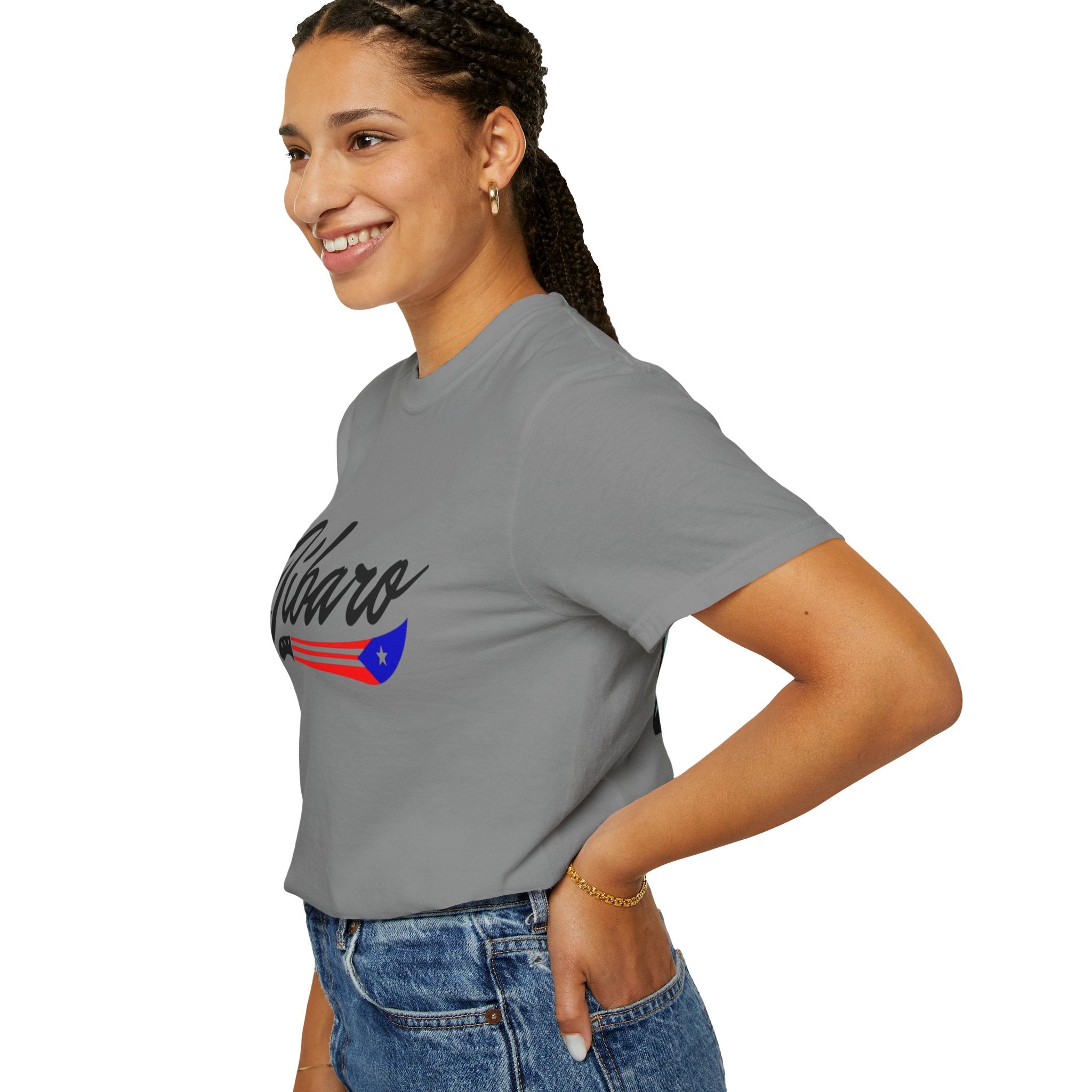 T-Shirt  "Jíbaro" Puerto Rican Heritage Tee (Back Machete  Sombrero de Paja Design) Puerto Rico’s Navidades