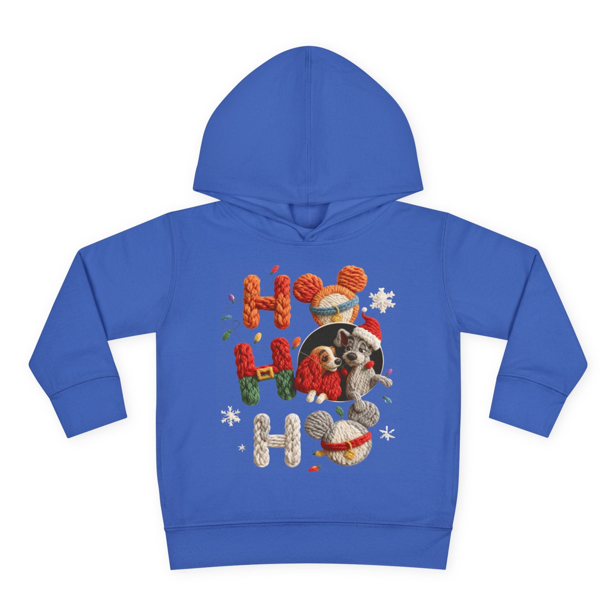 Toddler Hoodie "Ho Ho Ho" Festive Raccoon Christmas Pullover
