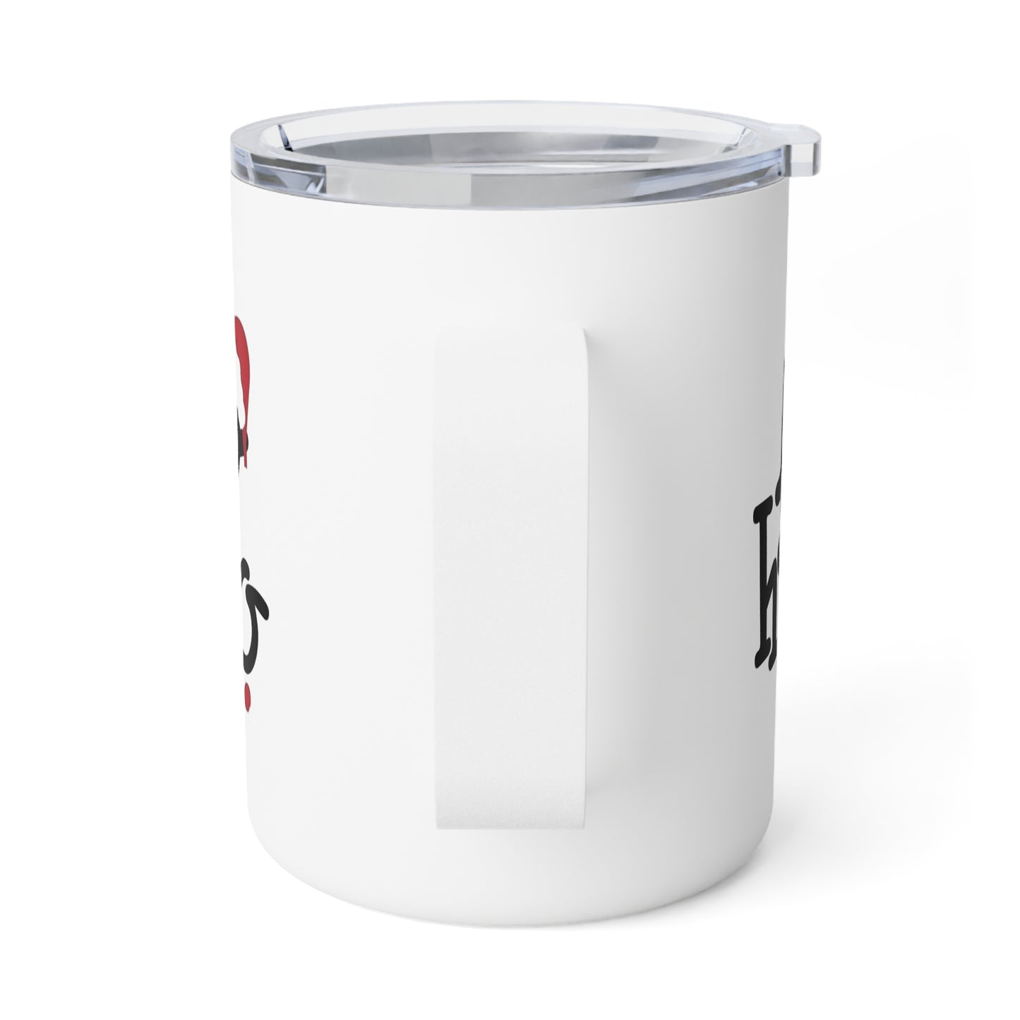 Christmas Mugs | Holiday Coffee Cups with Festive Quotes & Designs Holiday Insulated Coffee Mug - 'Ho Ho Ho' Xmas Gift