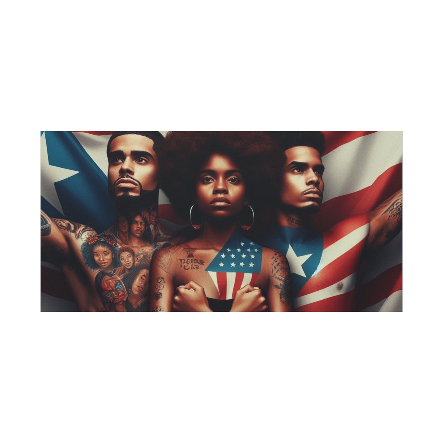 Rooted in Culture, Radiating Power Puerto Rican Wall Art, Unique Gift, Empowering Decor