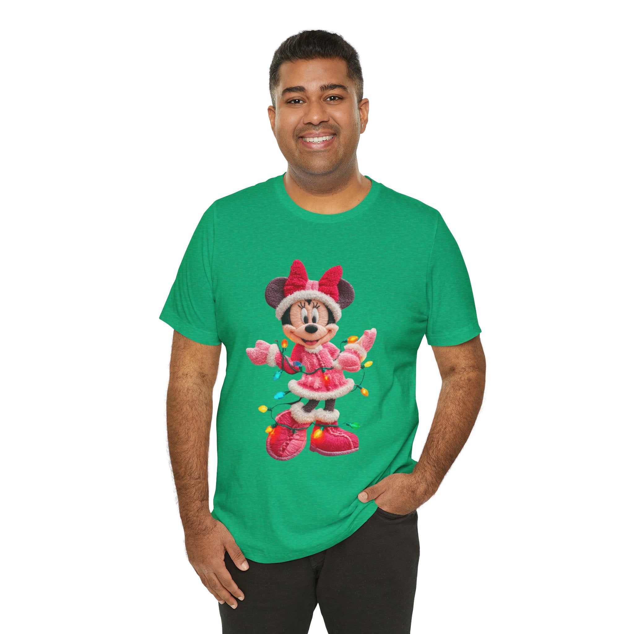 Minnie Mouse Holiday Lights T-Shirt Festive Holiday Designs