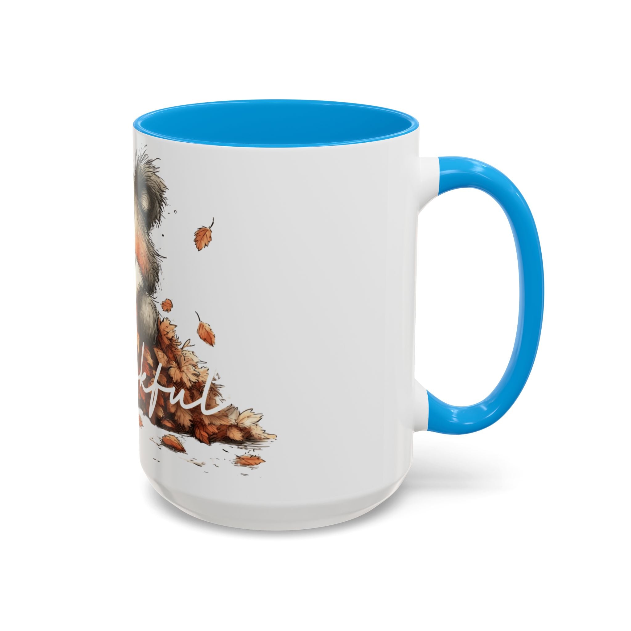 Thankful Bear Autumn Mug — Cute Fall Coffee Cup (11oz, 15oz)