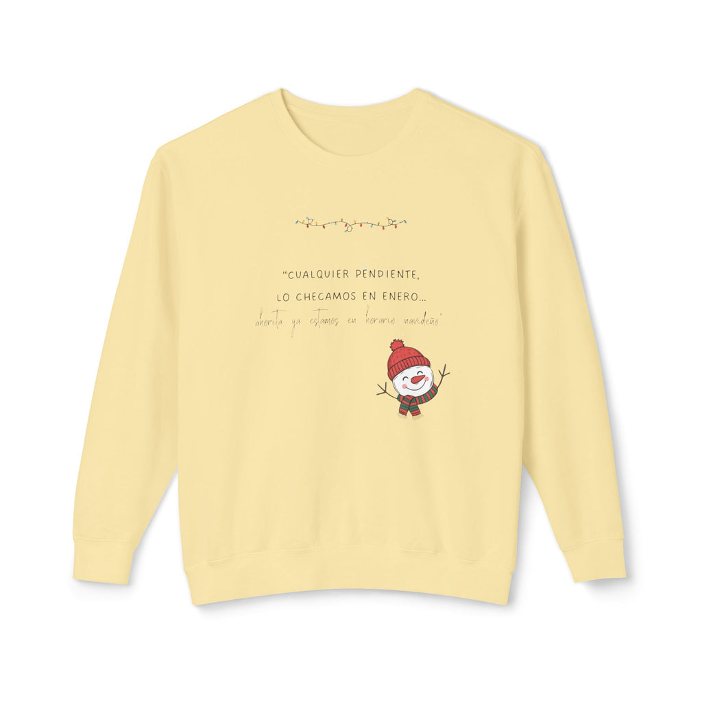 Snowman Crewneck Sweatshirt  Cute Holiday Snowman Pullover