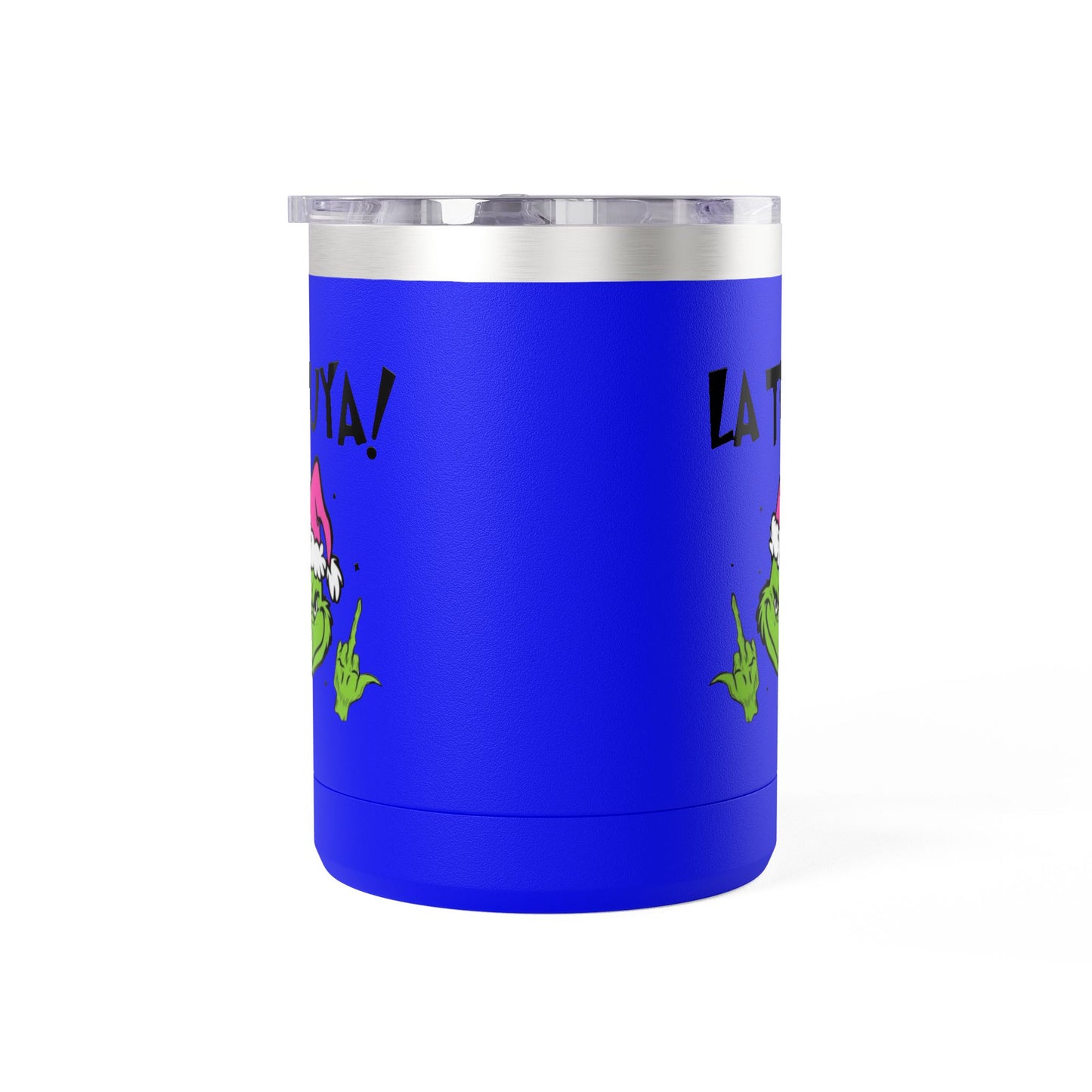 Holiday Grinch Coffee Mug Tumbler - 15oz Vaso / Taza de Acero Inoxidable – Diseño Navideño