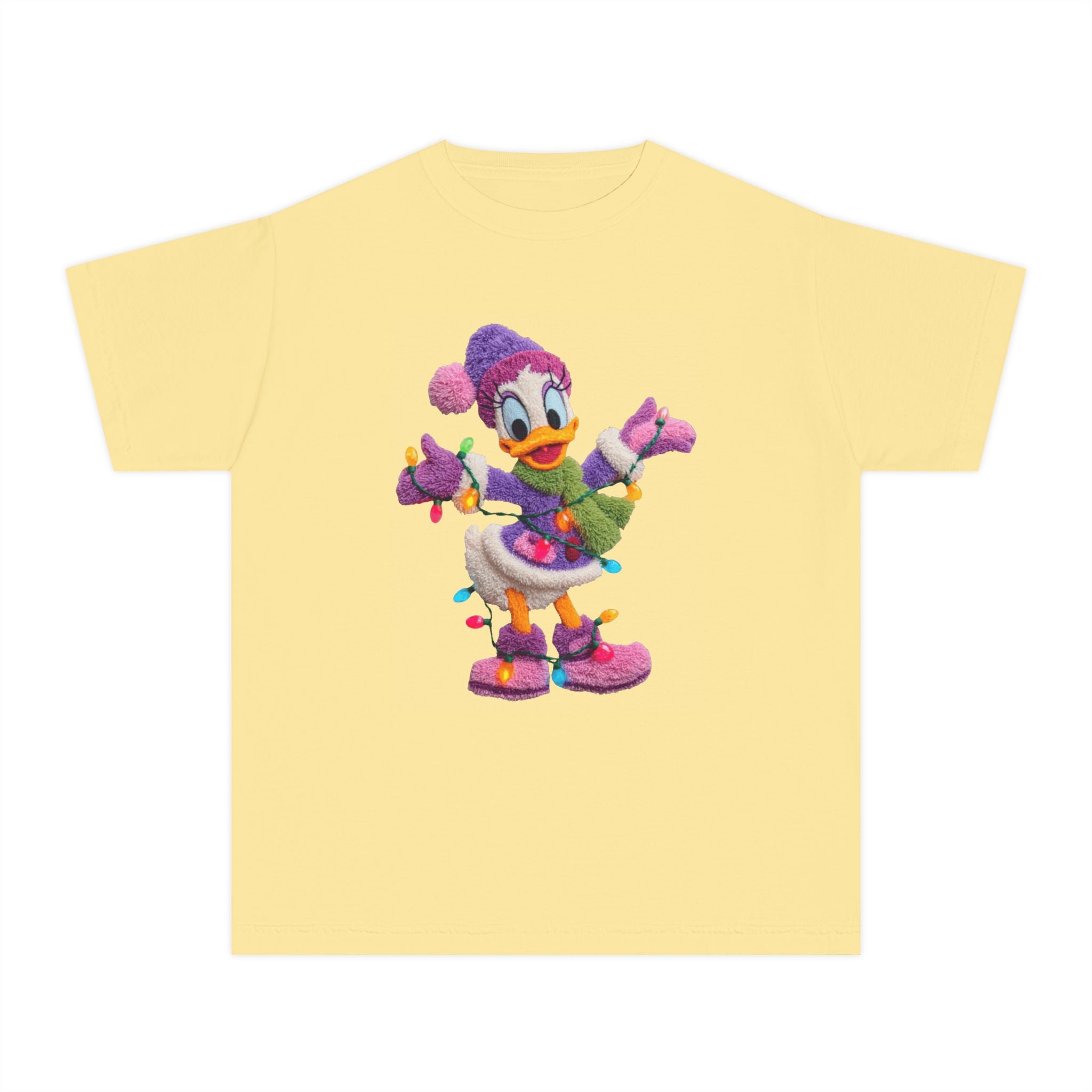 Duckling Holiday Tee — Cute Winter Lights Kids T-Shirt