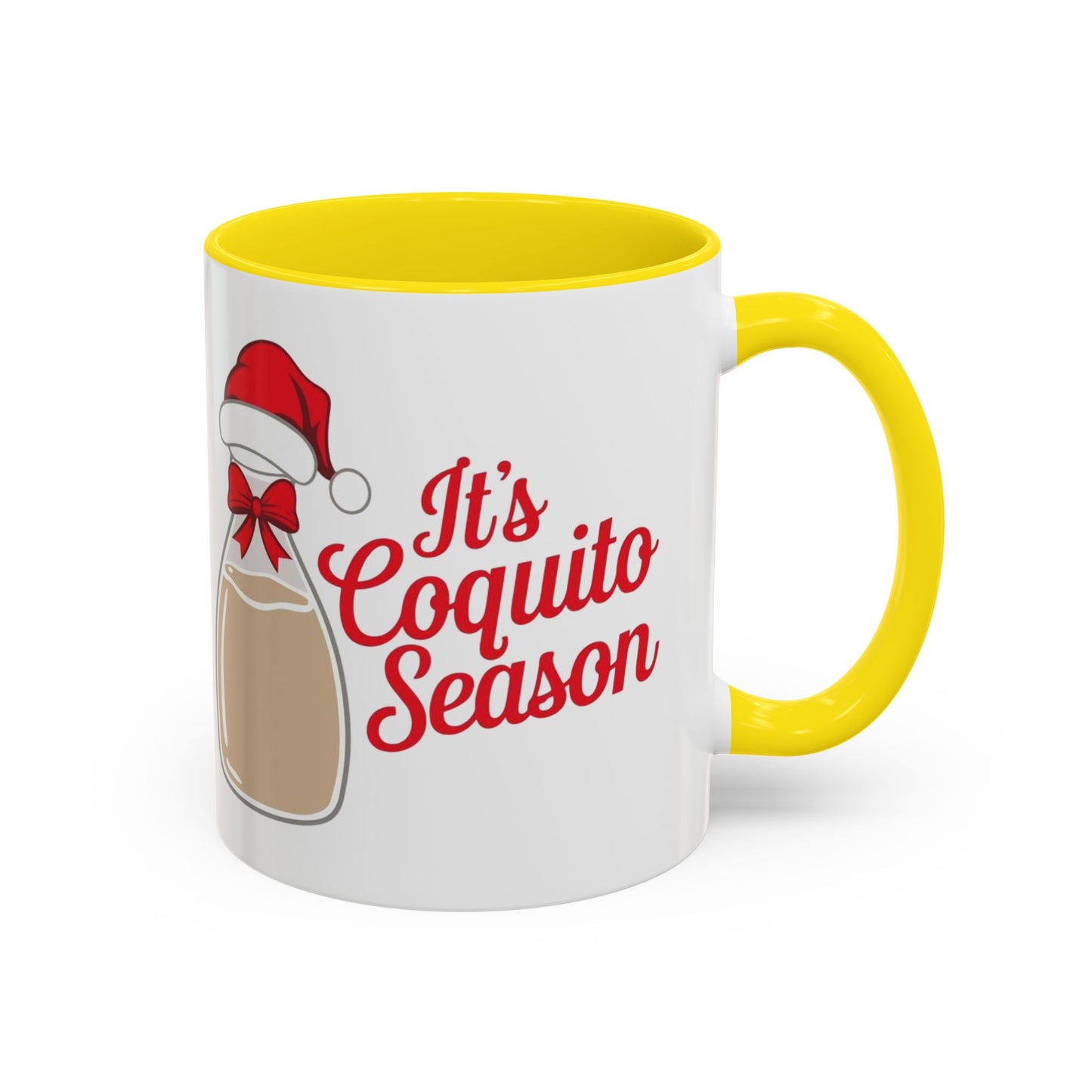Herencia de Puerto Rico Mug Coquito Season Accent Mug Festive Holiday Coffee Cup