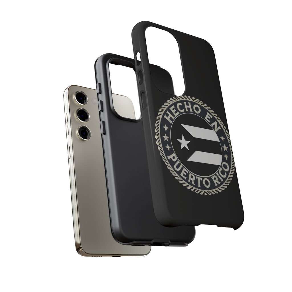 Hecho en Puerto Rico Phone Case  Puerto Rican Flag Emblem Tough Protective Cover