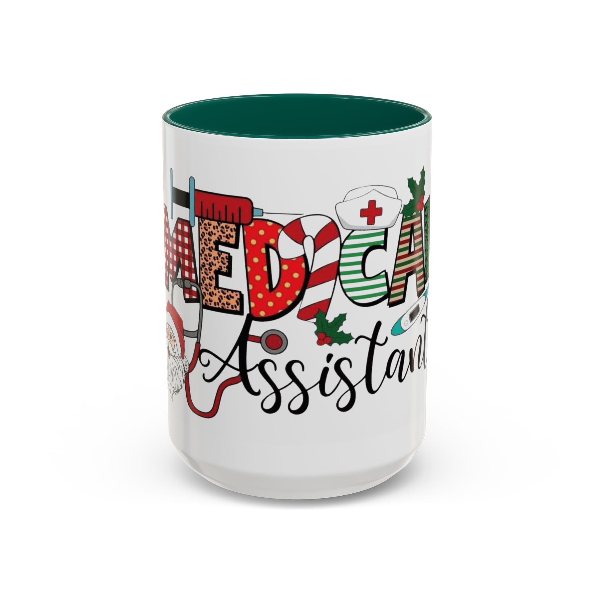 Medical Assistant Christmas Mug — Festive Colorful 11oz/15oz Coffee Cup Medical Christmas Mug