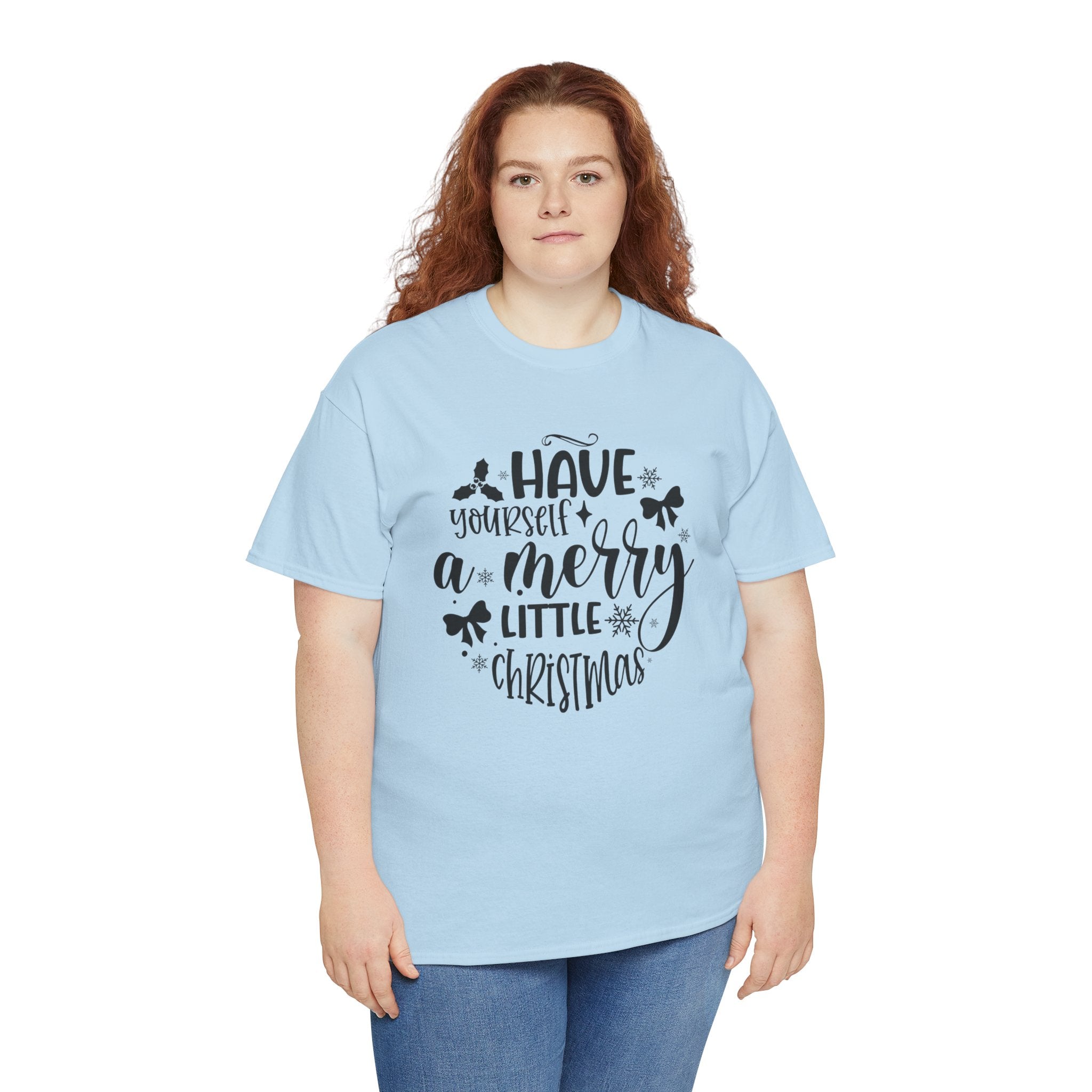 Merry Christmas Cotton Tee Holiday Graphic Tees & Cozy Festive Wear