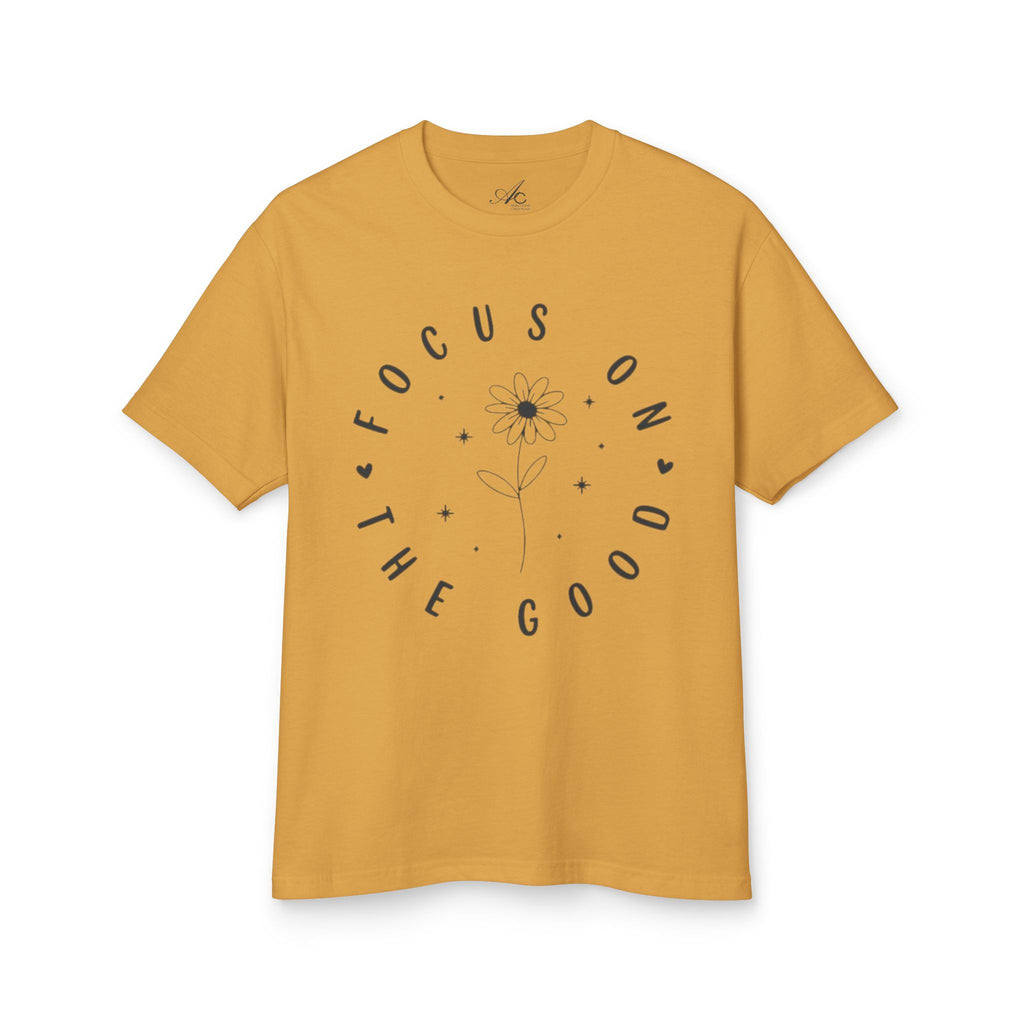Focus on the Good Tee Positive Message Floral Graphic TShirt