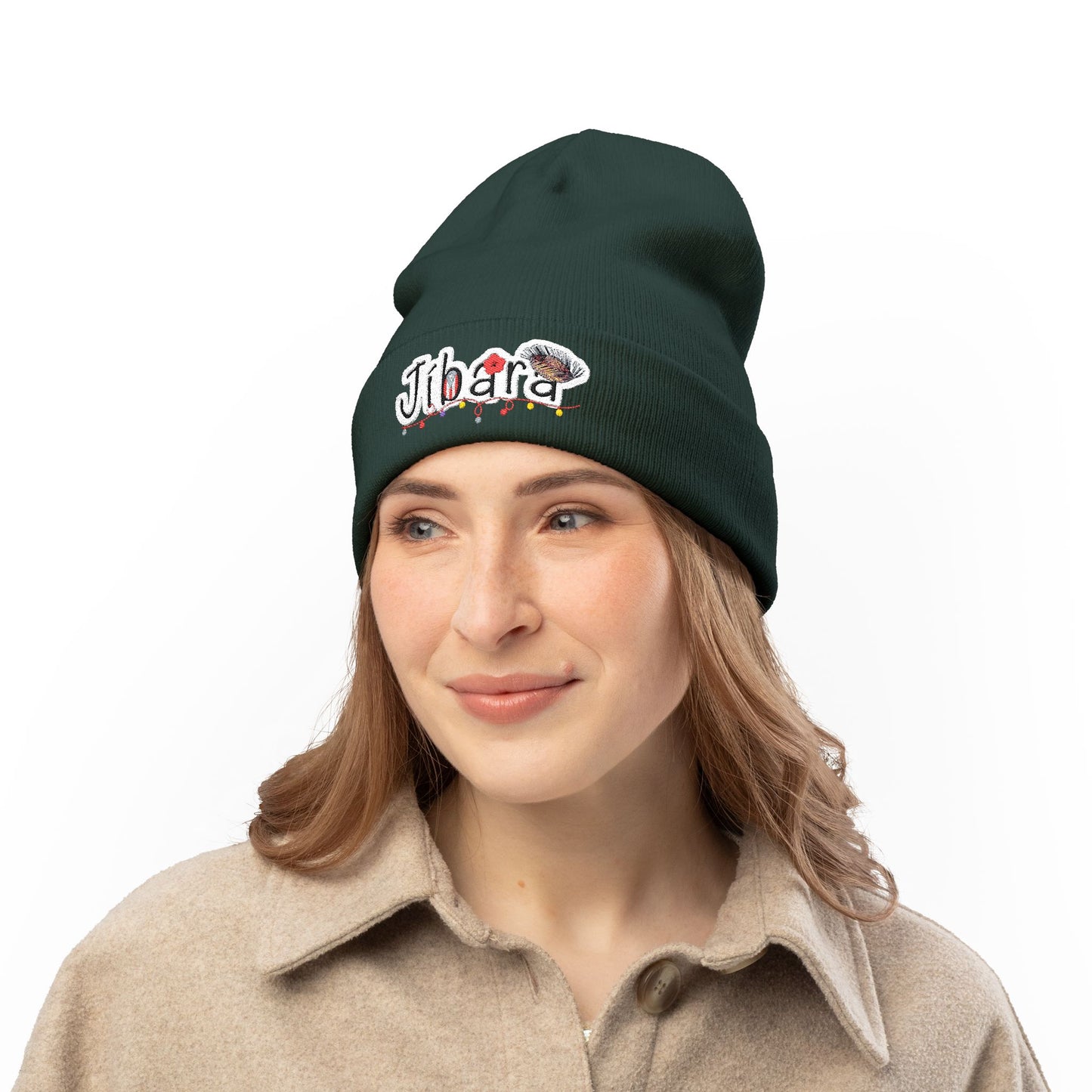 Embroidered 'Jibara' Knit Beanie Cozy Puerto Rican Pride Hat Boricua Winter Beanie – Puerto Rico Pride Knit Hat